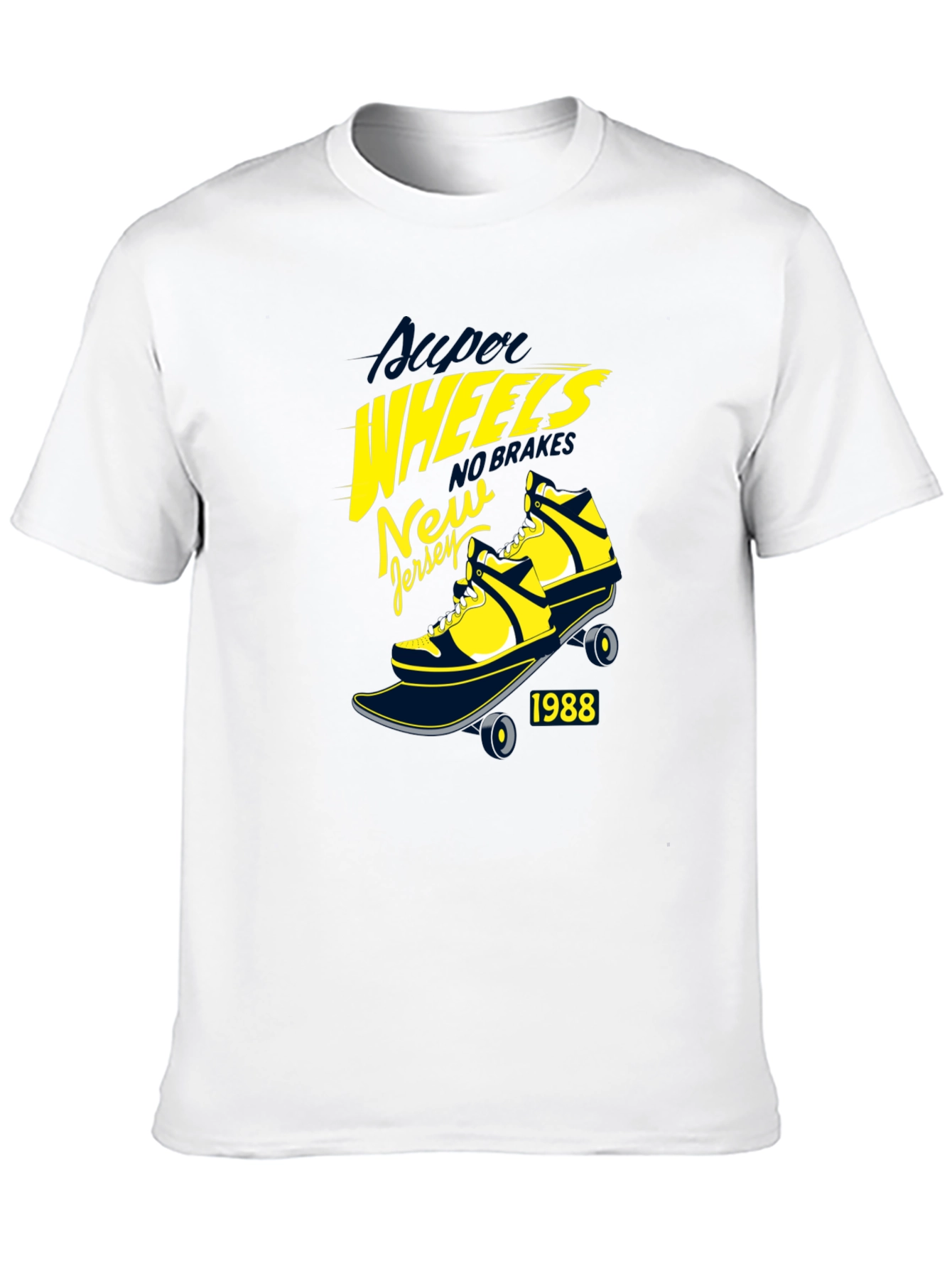Super Wheels New Jersey 1988 Black T-Shirt