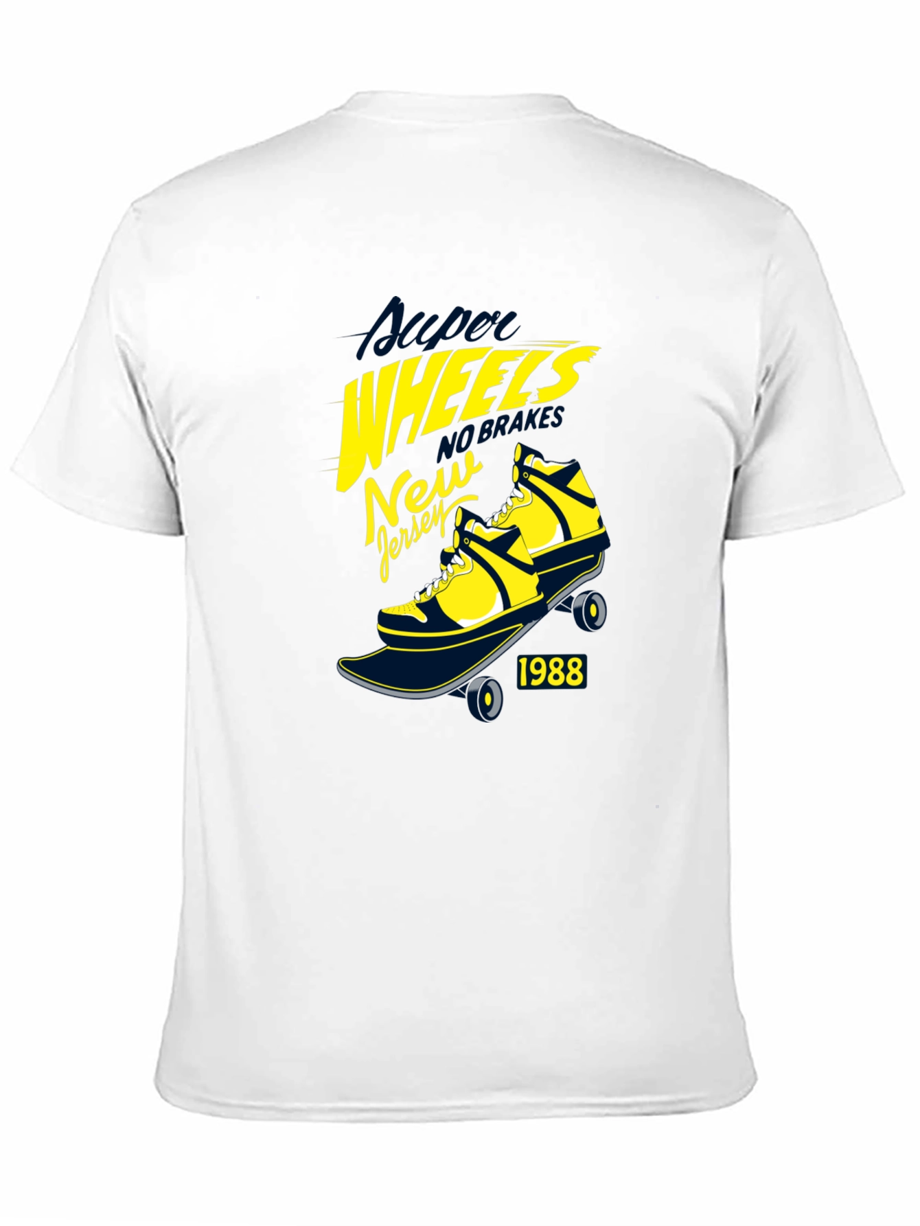 Super Wheels New Jersey 1988 Black T-Shirt