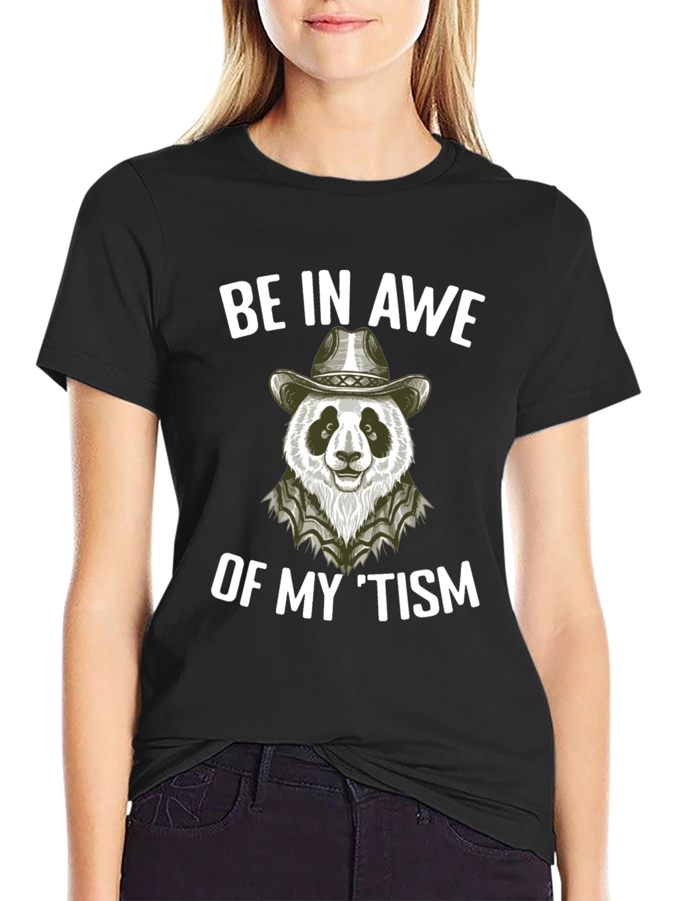 Be in Awe Panda Cowboy T-Shirt