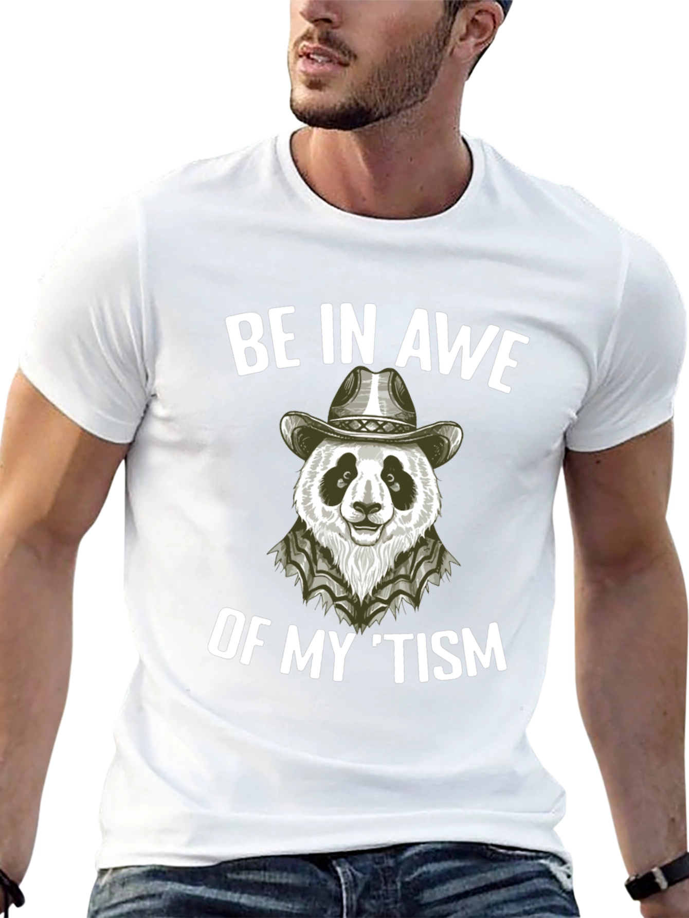 Be in Awe Panda Cowboy T-Shirt