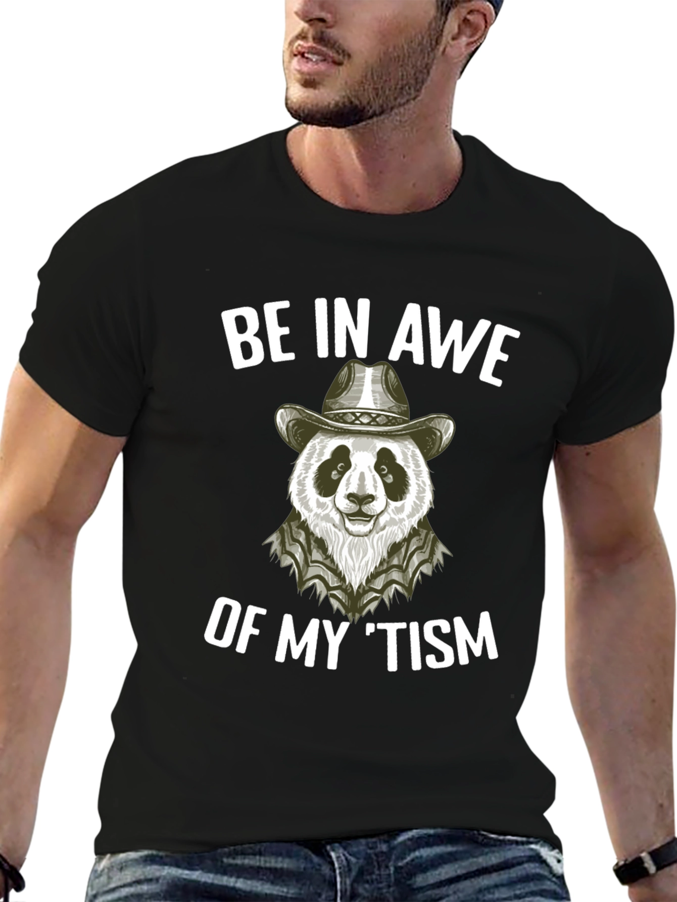 Be in Awe Panda Cowboy T-Shirt
