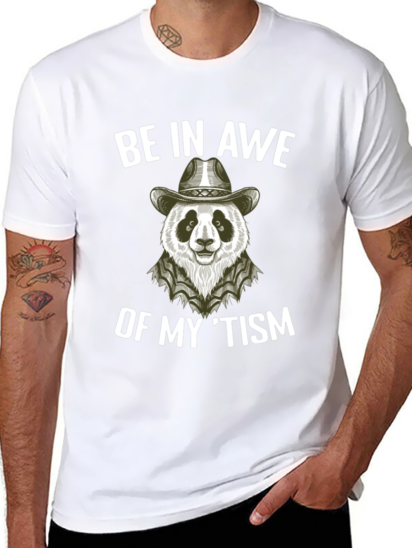 Be in Awe Panda Cowboy T-Shirt