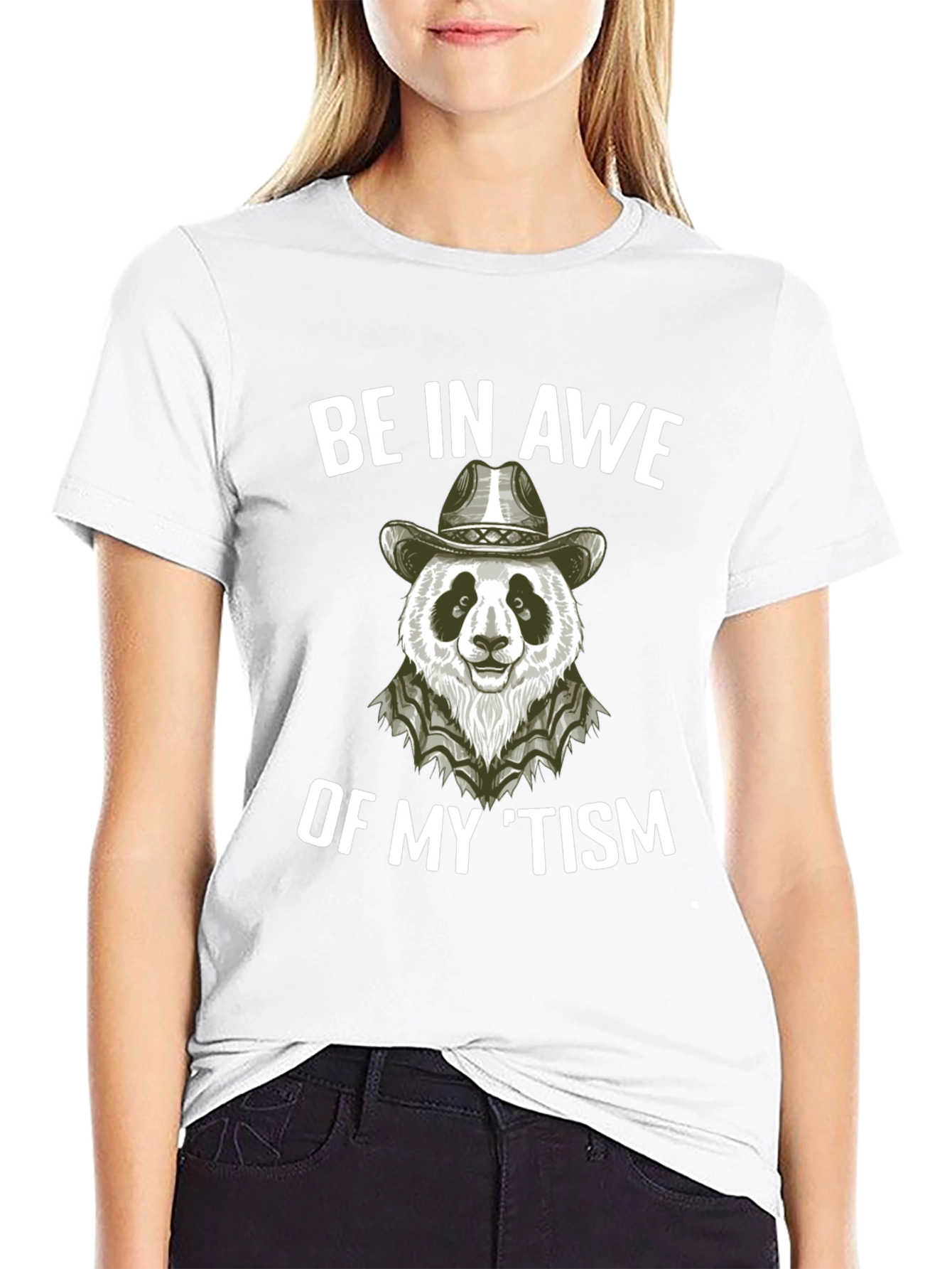 Be in Awe Panda Cowboy T-Shirt