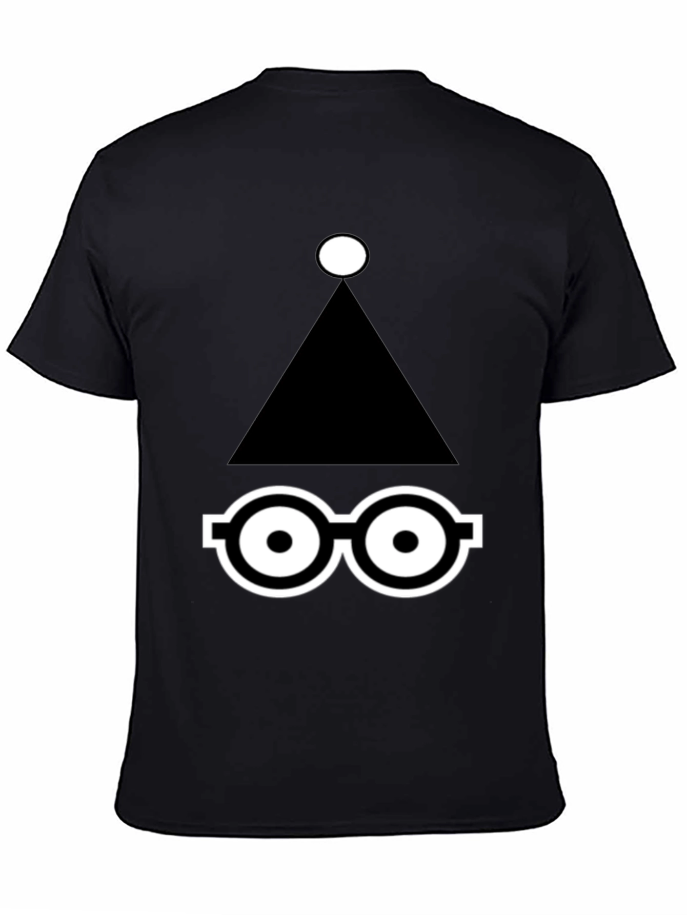 Abstract Graphic Print Black T-Shirt