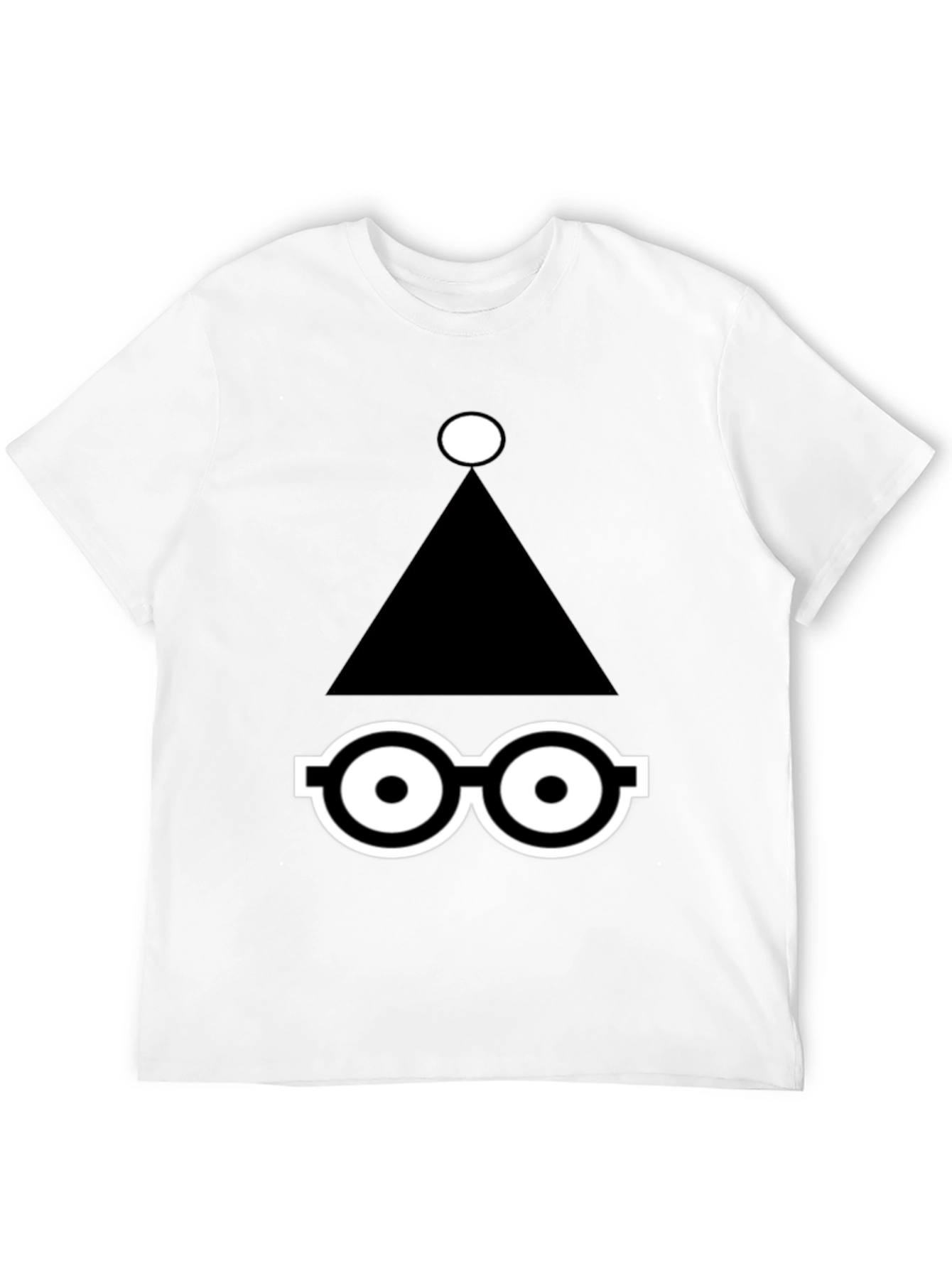 Abstract Graphic Print Black T-Shirt