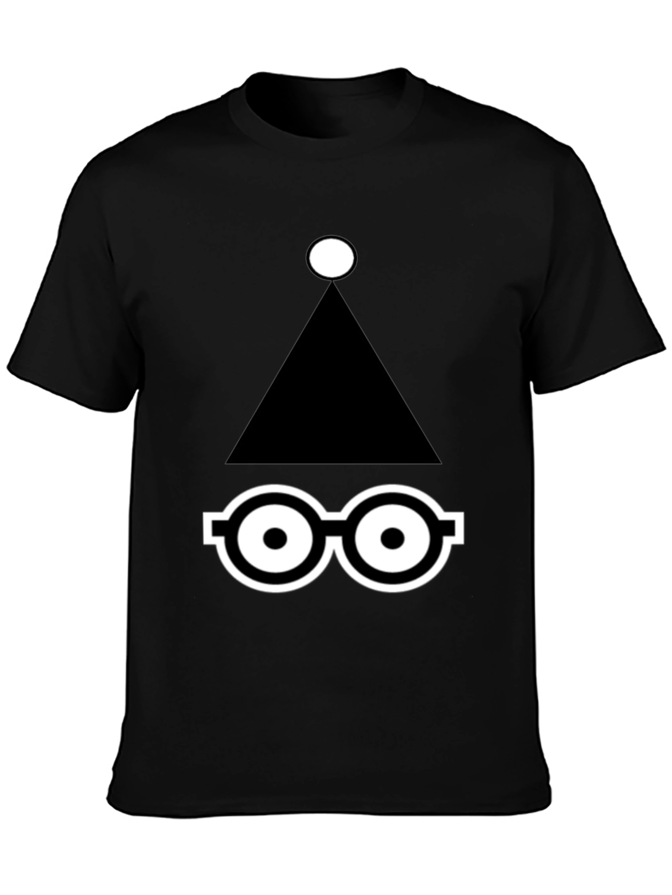 Abstract Graphic Print Black T-Shirt