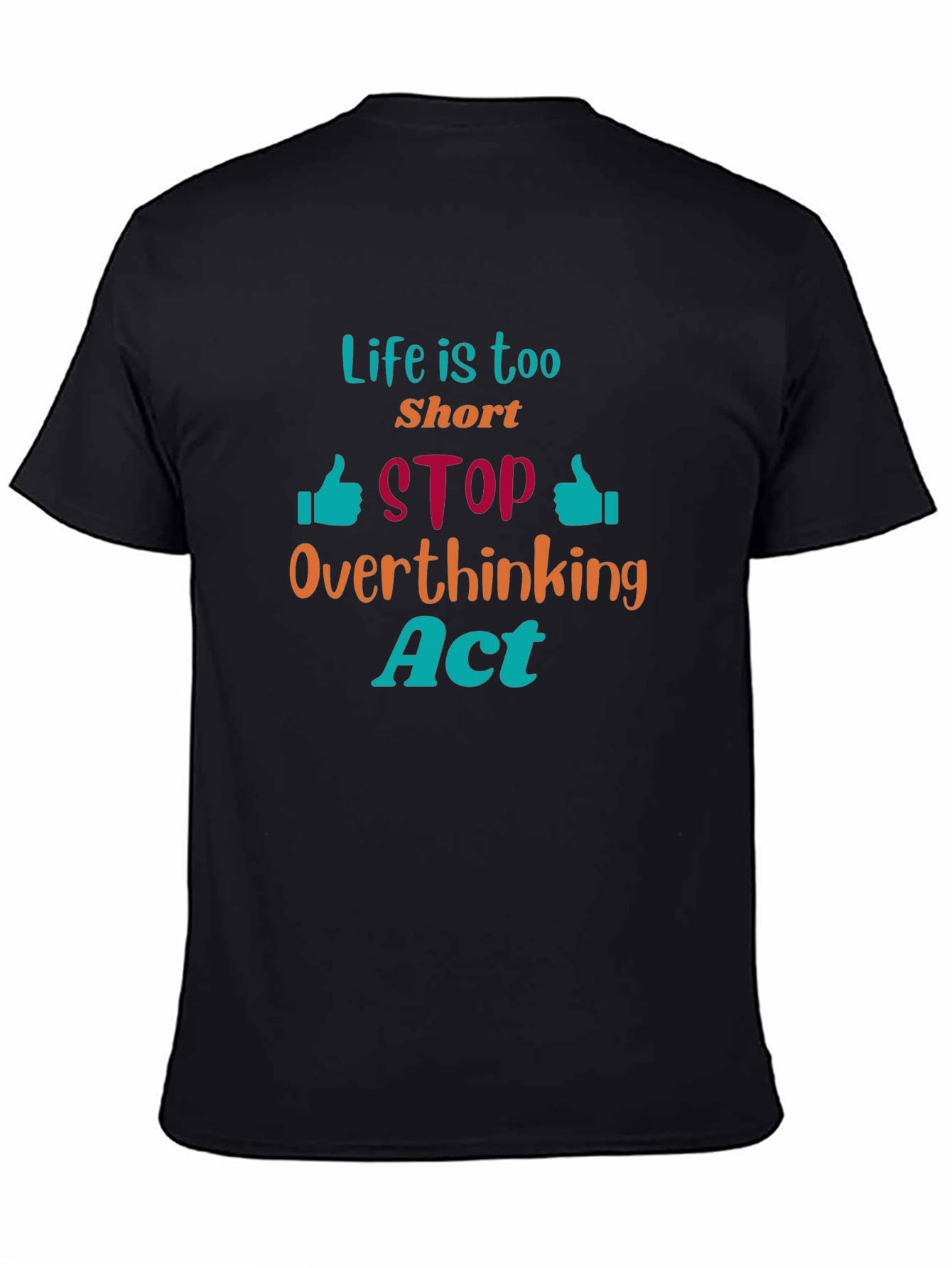 Life is Too Short Graphic Tee - Black