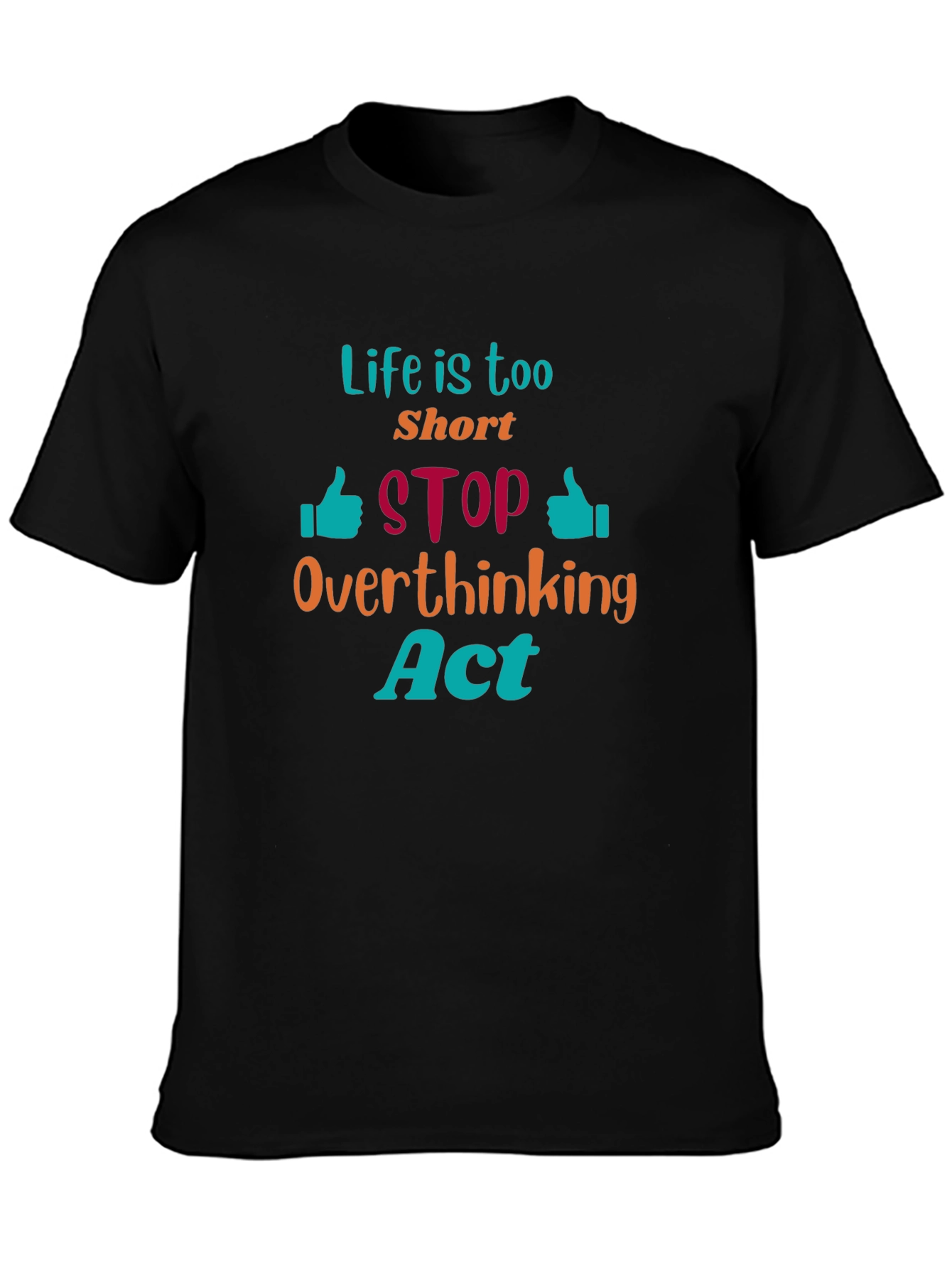 Life is Too Short Graphic Tee - Black