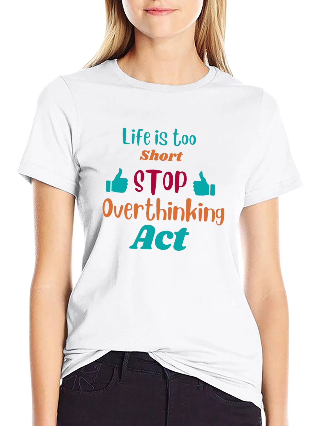 Life is Too Short Graphic Tee - Black