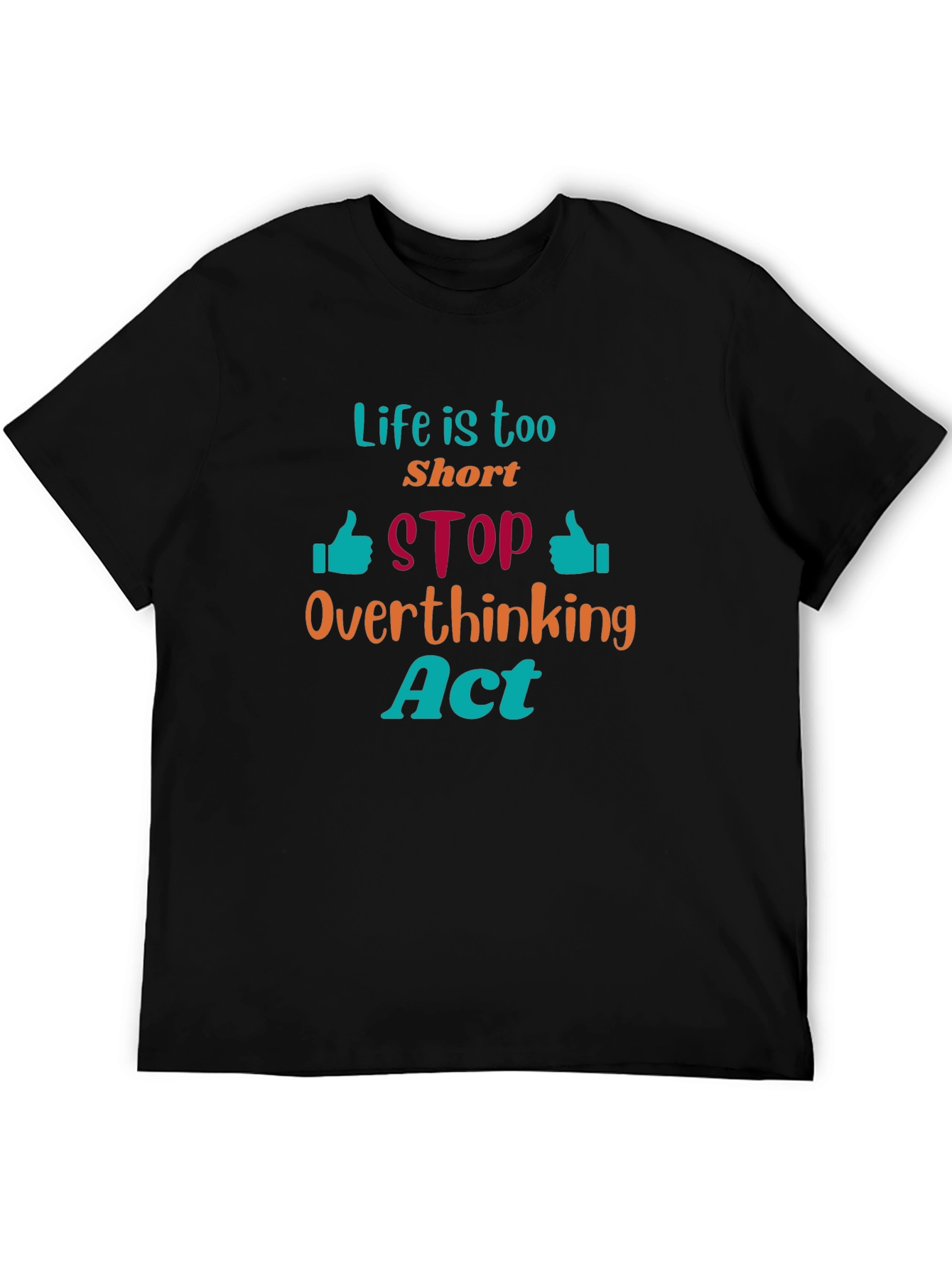 Life is Too Short Graphic Tee - Black