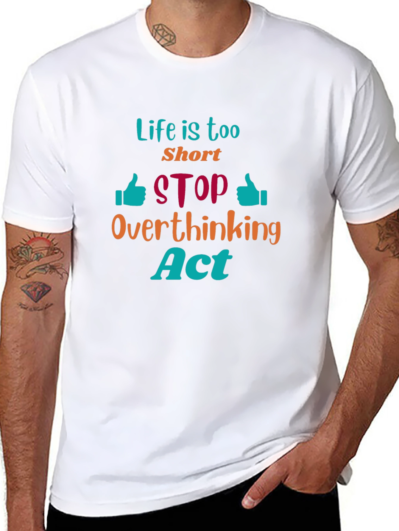 Life is Too Short Graphic Tee - Black
