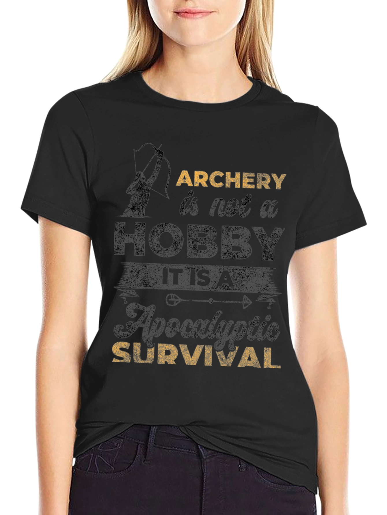 Archery Survival T-Shirt - Hobby or Apocalyptic?