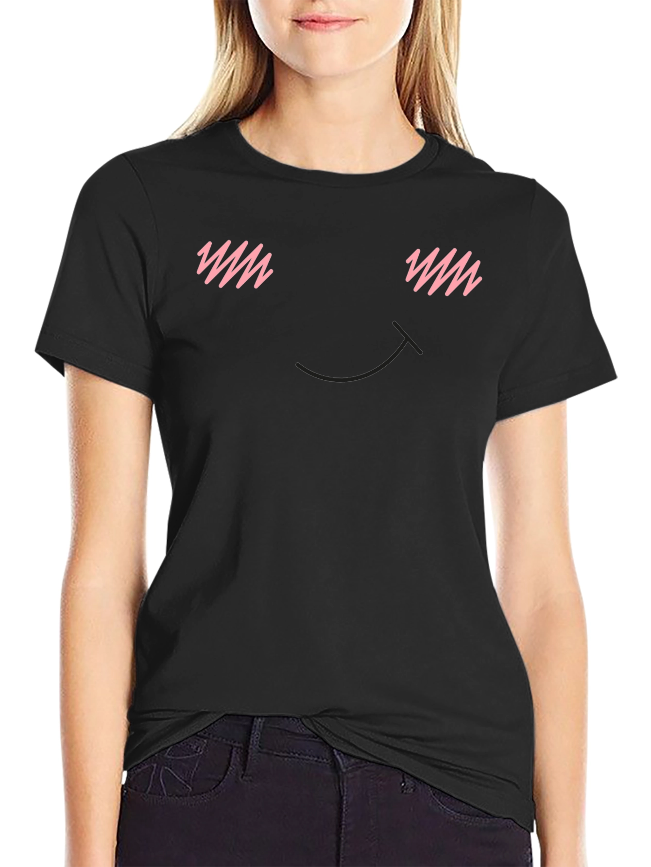 Blush Face T-Shirt - Express Your Subtle Mood