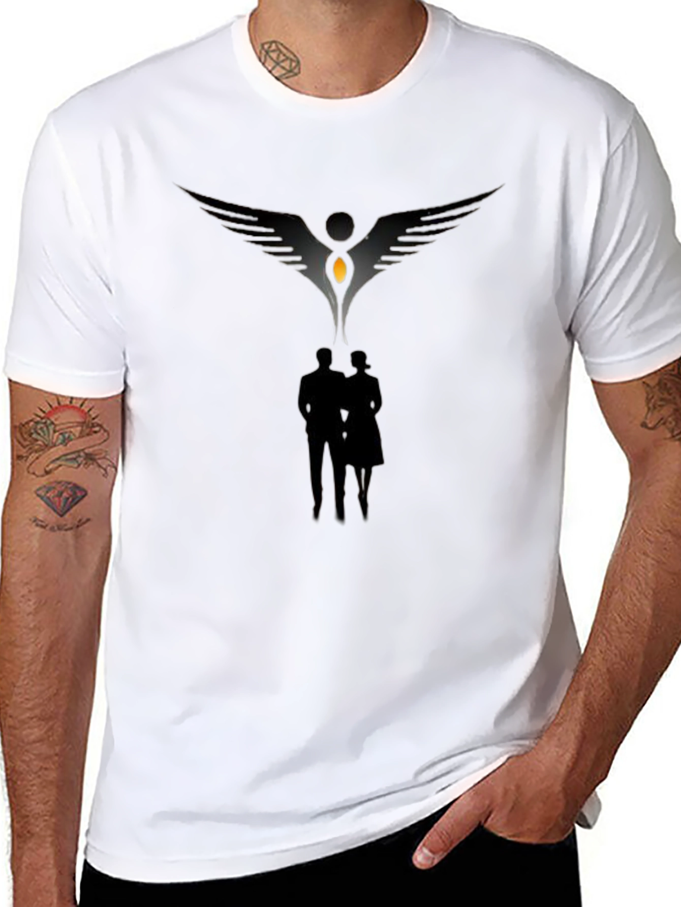 Dark Angel Graphic Tee - Stylish & Unique Design