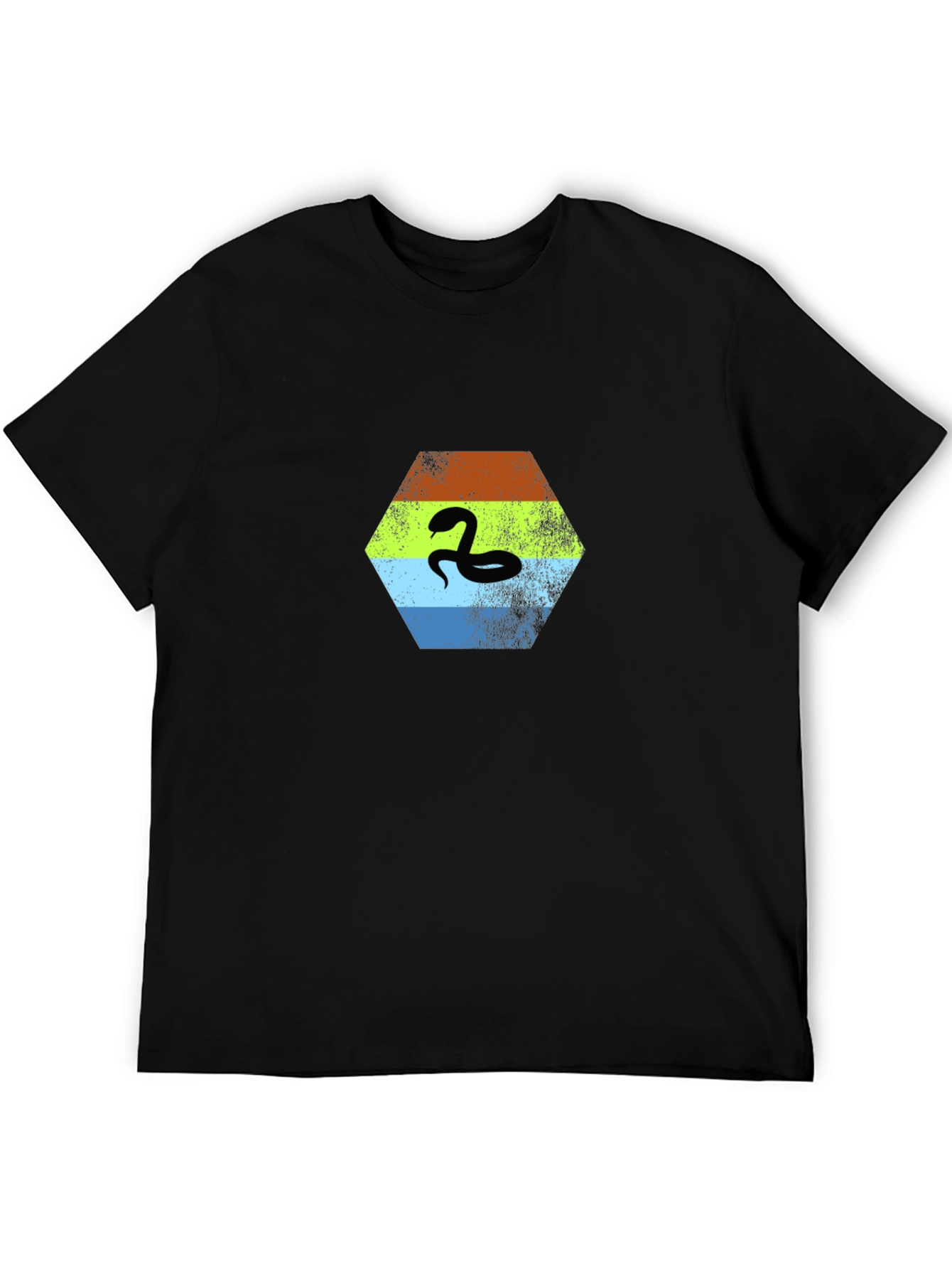 Hexagon Snake T-Shirt - Cool Graphic Tee