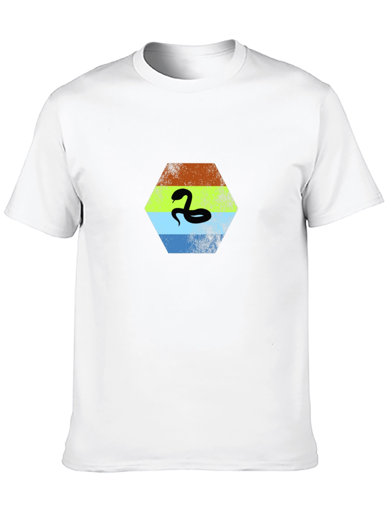 Hexagon Snake T-Shirt - Cool Graphic Tee