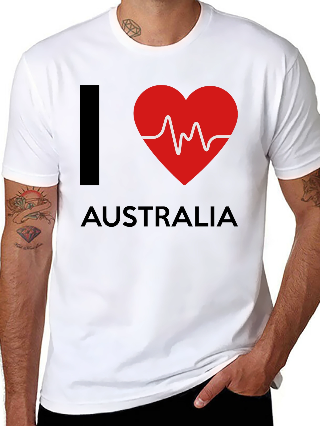 I Heart Australia T-Shirt - Aussie Pride Tee