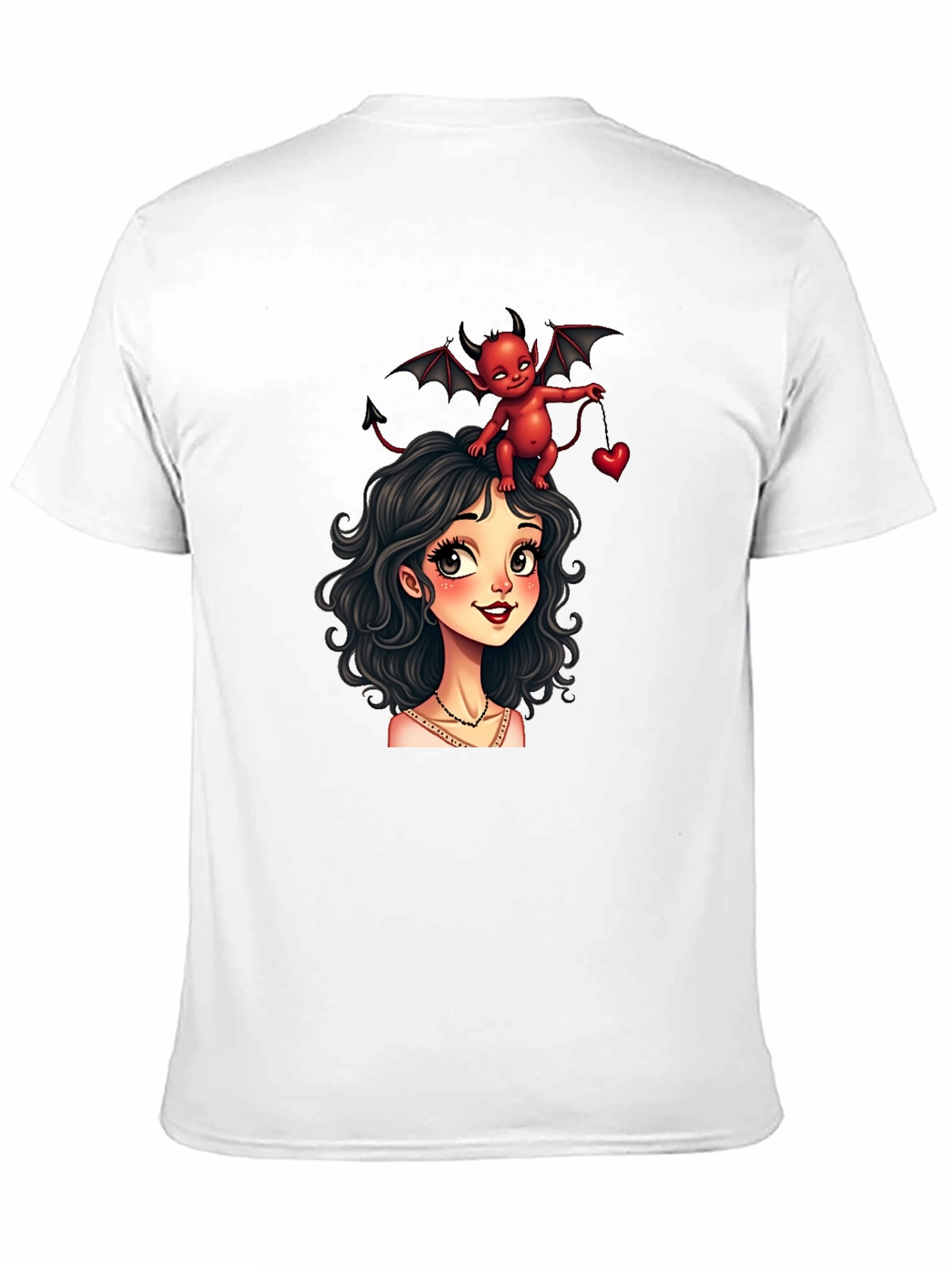 Devilishly Cute Black Graphic Tee