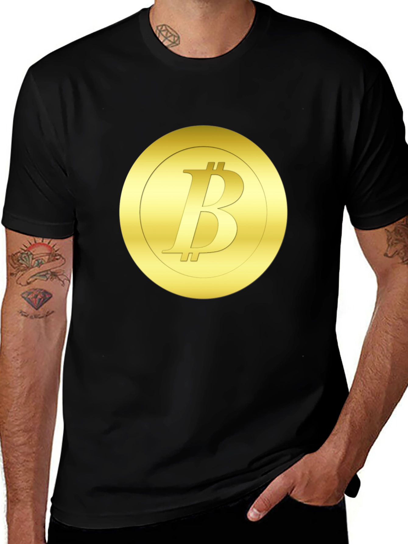 Bitcoin Logo Graphic T-Shirt