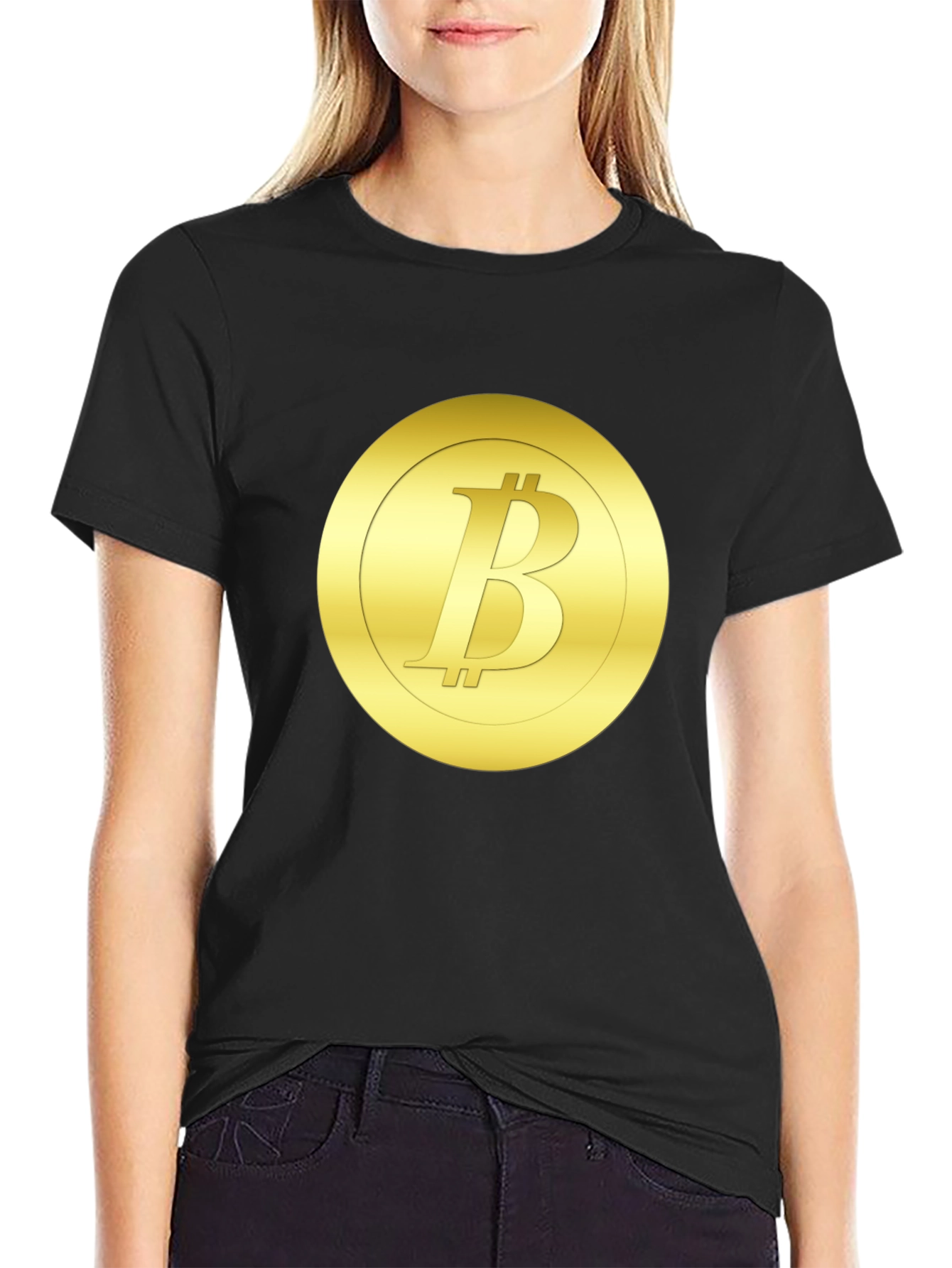 Bitcoin Logo Graphic T-Shirt