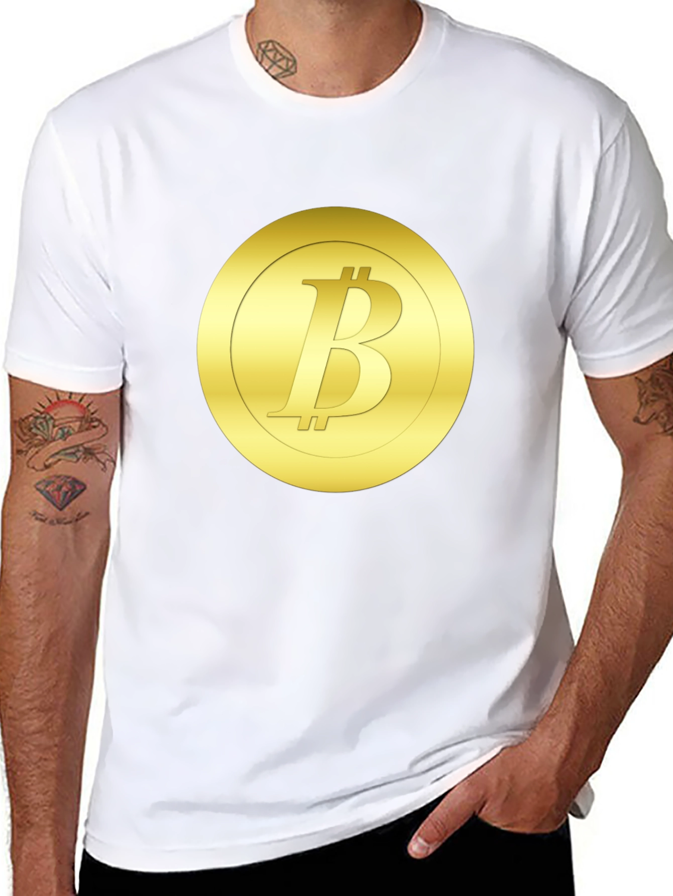 Bitcoin Logo Graphic T-Shirt