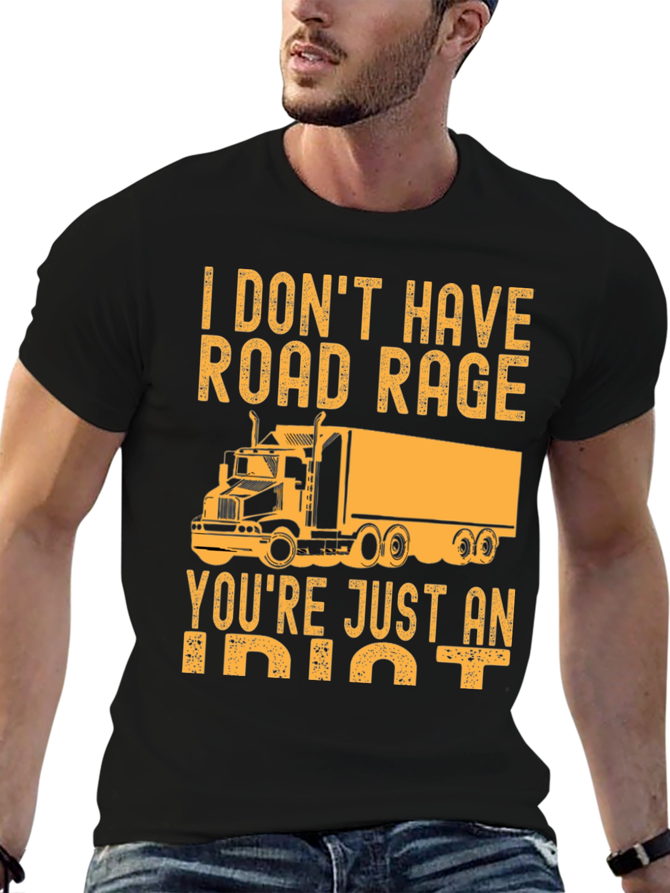 Road Rage Trucker Graphic T-Shirt