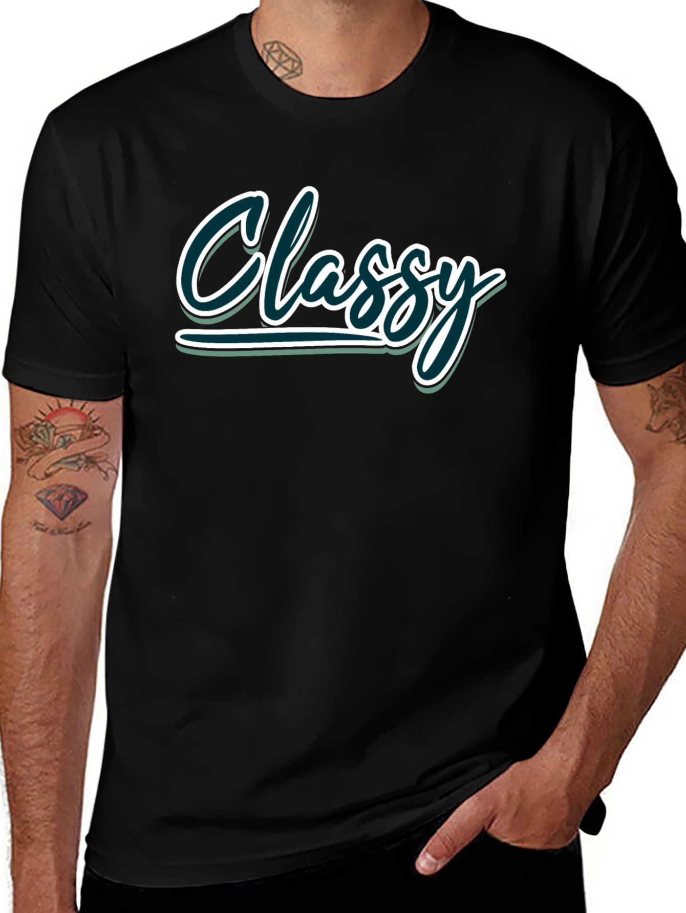 Classy Graphic Tee - Soft Cotton Blend