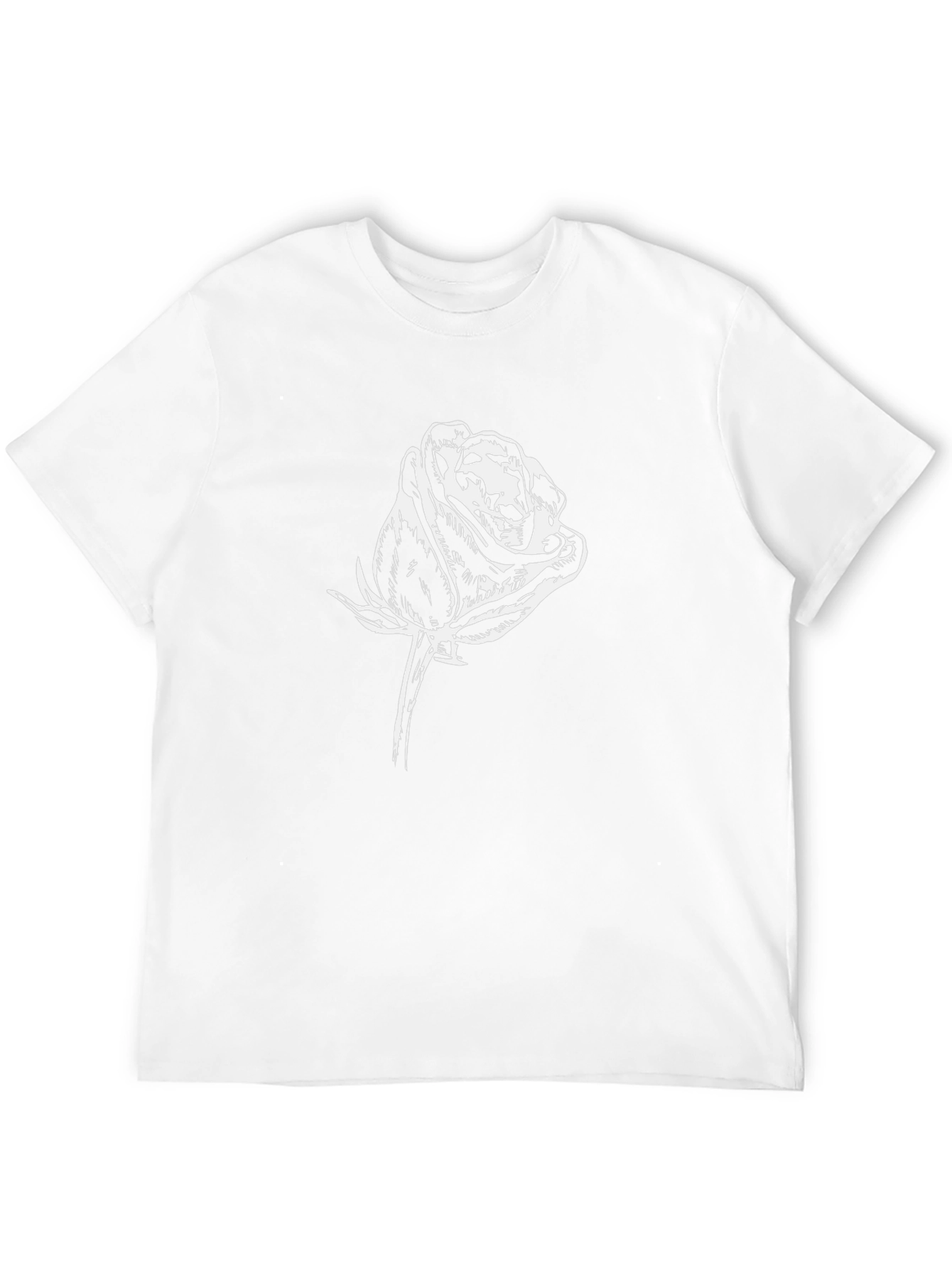 Black Rose Graphic Tee - Stylish Mens Casual Wear