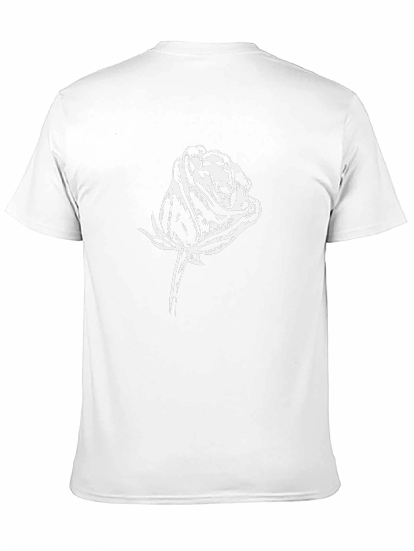 Black Rose Graphic Tee - Stylish Mens Casual Wear
