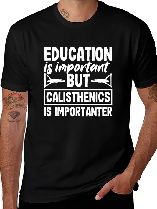Calisthenics Humor Black T-Shirt