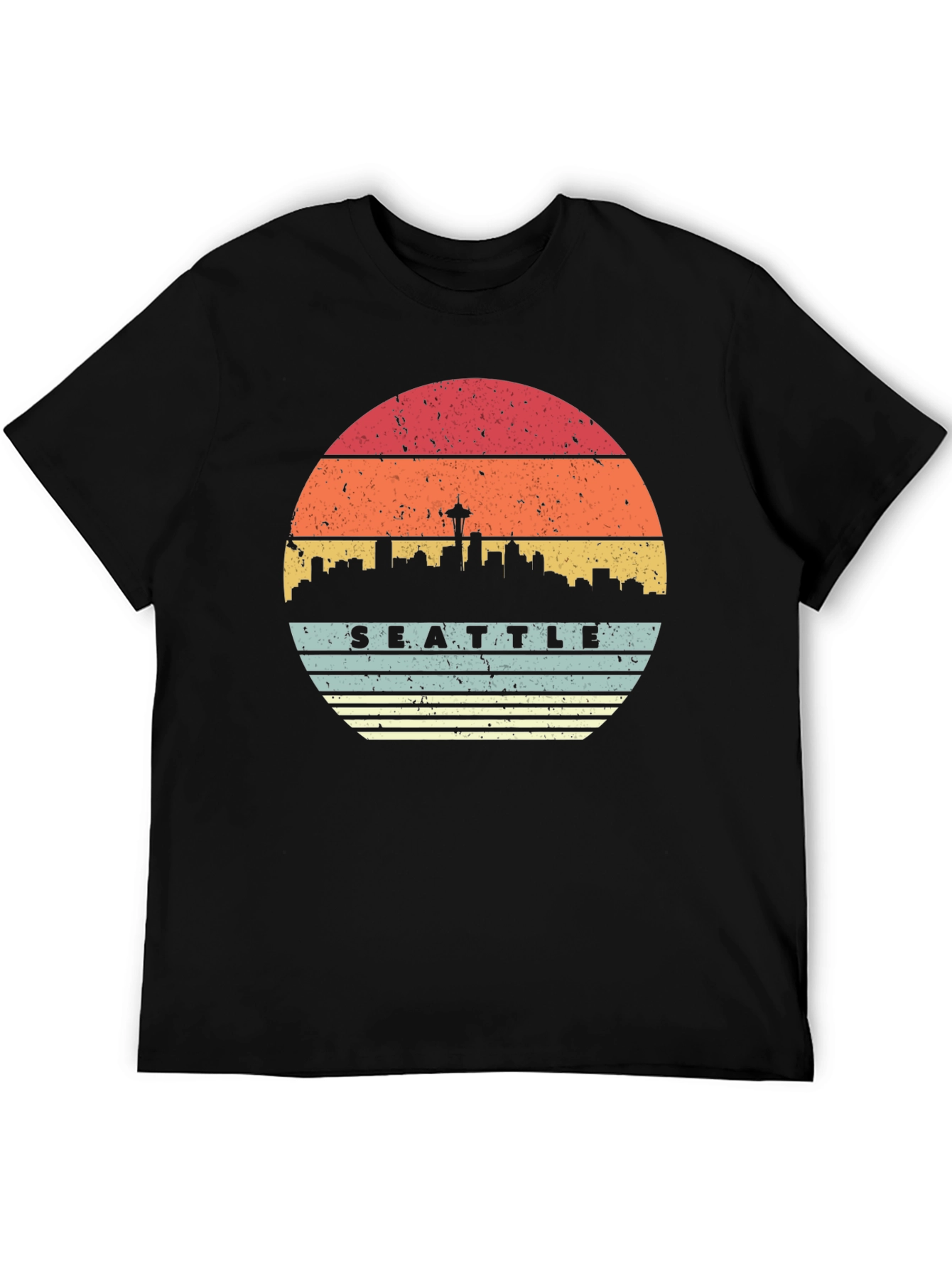 Seattle Skyline Sunset T-Shirt