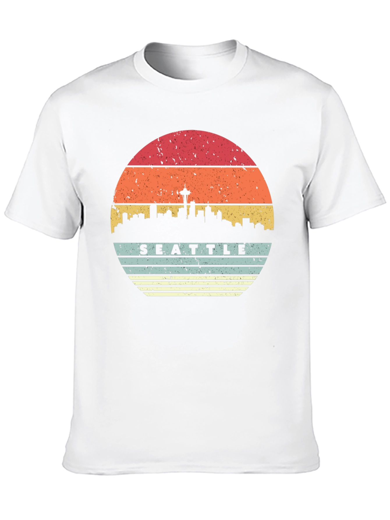 Seattle Skyline Sunset T-Shirt