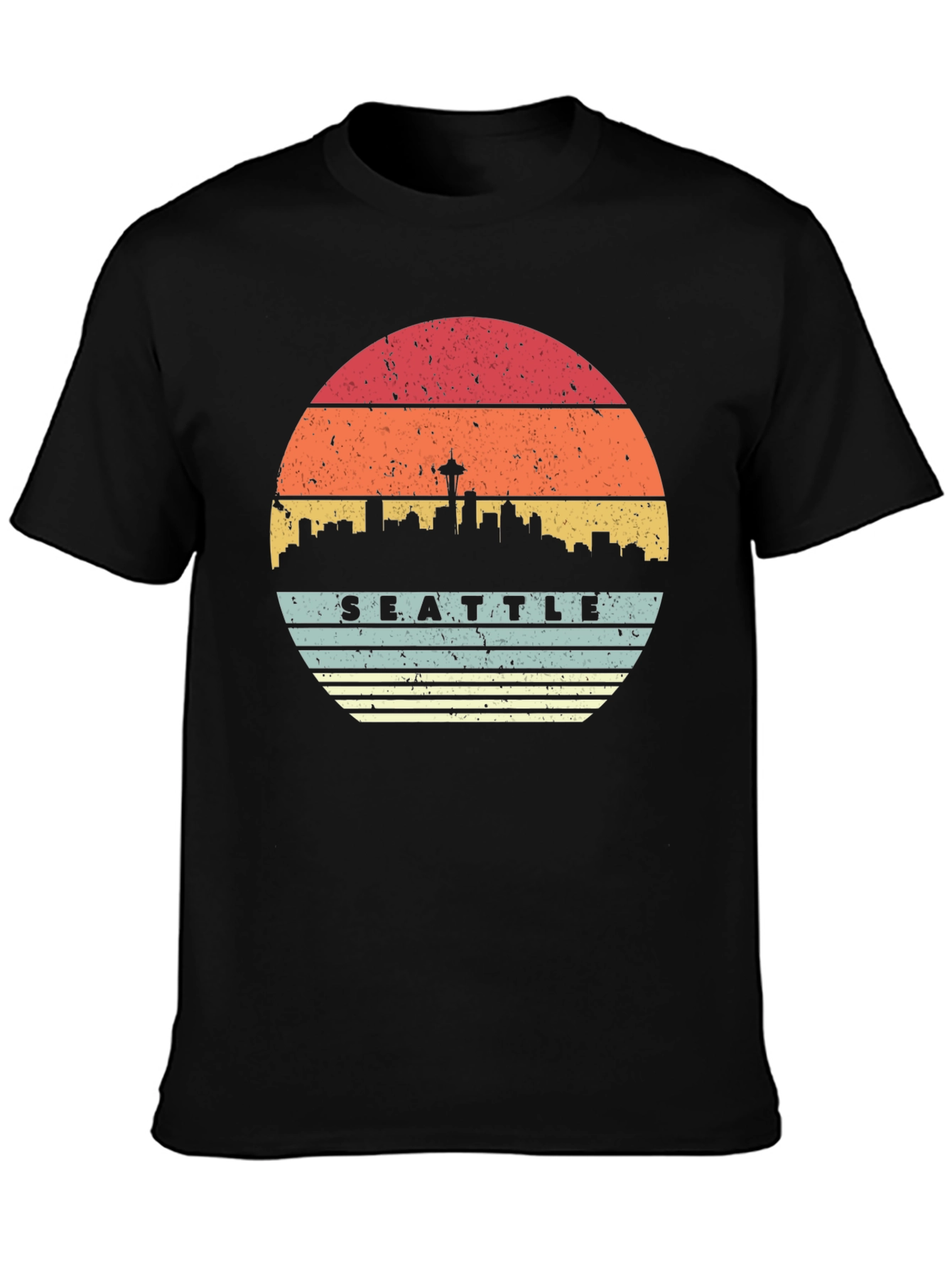 Seattle Skyline Sunset T-Shirt