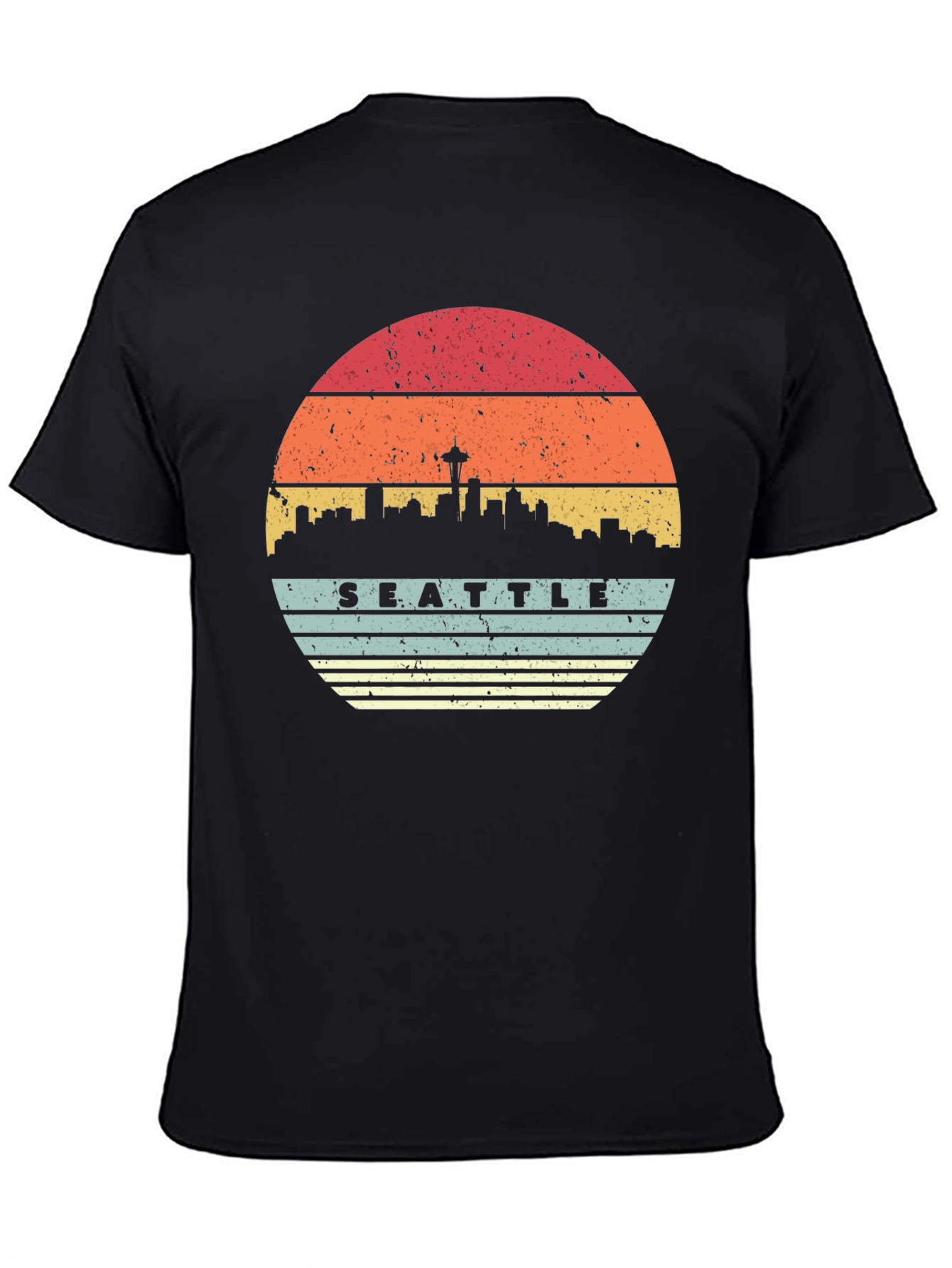 Seattle Skyline Sunset T-Shirt