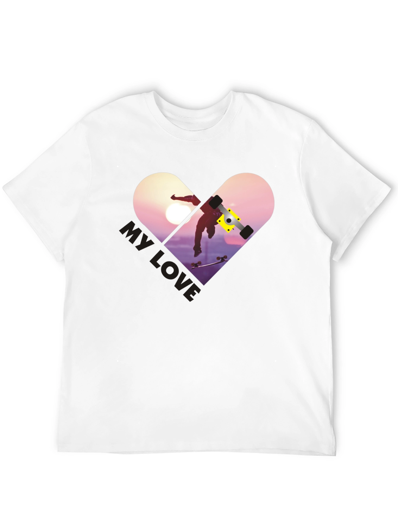 Skateboarding My Love T-Shirt - Stylish Graphic Tee