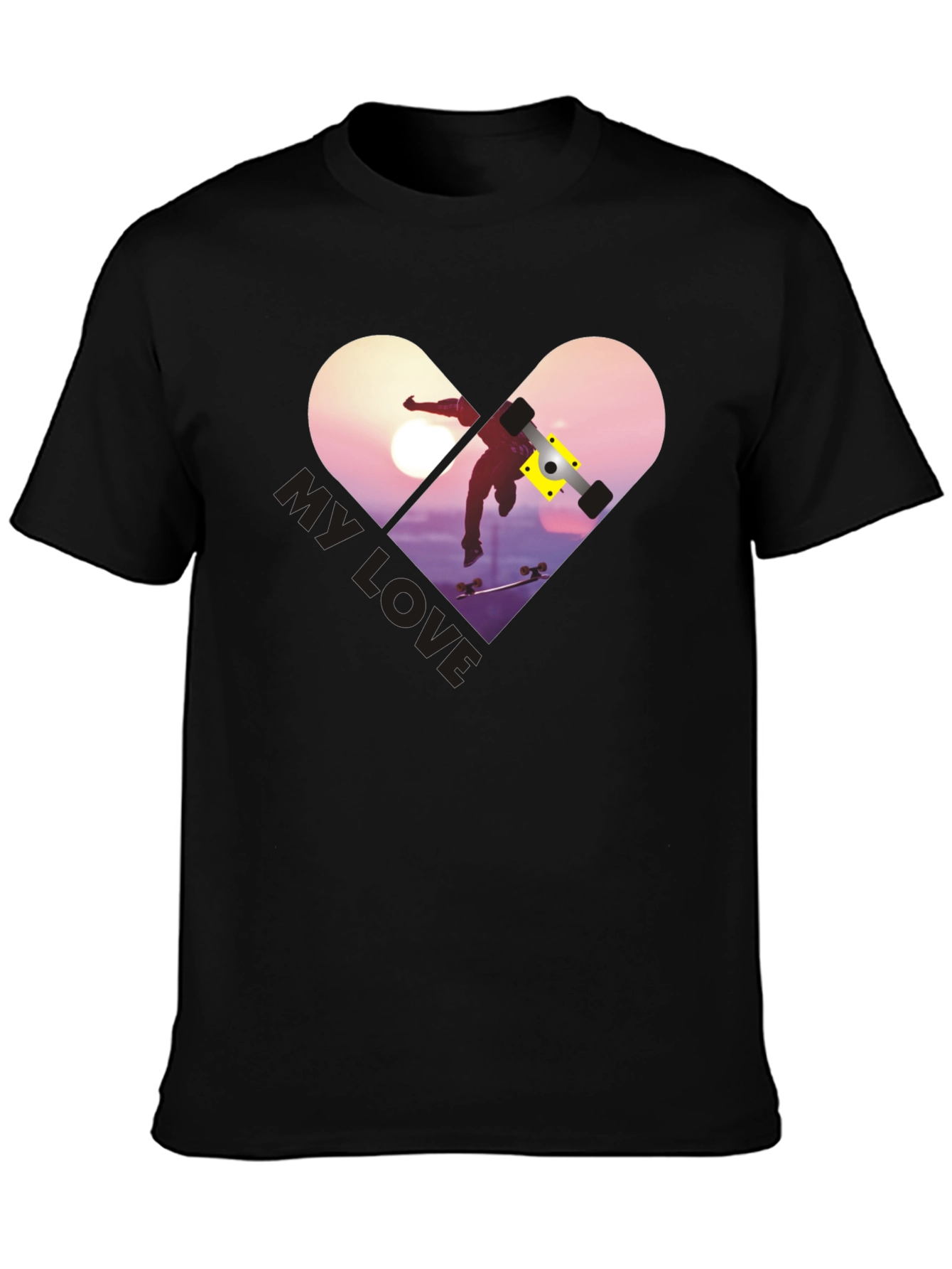 Skateboarding My Love T-Shirt - Stylish Graphic Tee