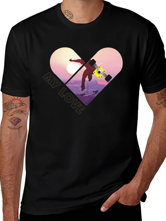 Skateboarding My Love T-Shirt - Stylish Graphic Tee
