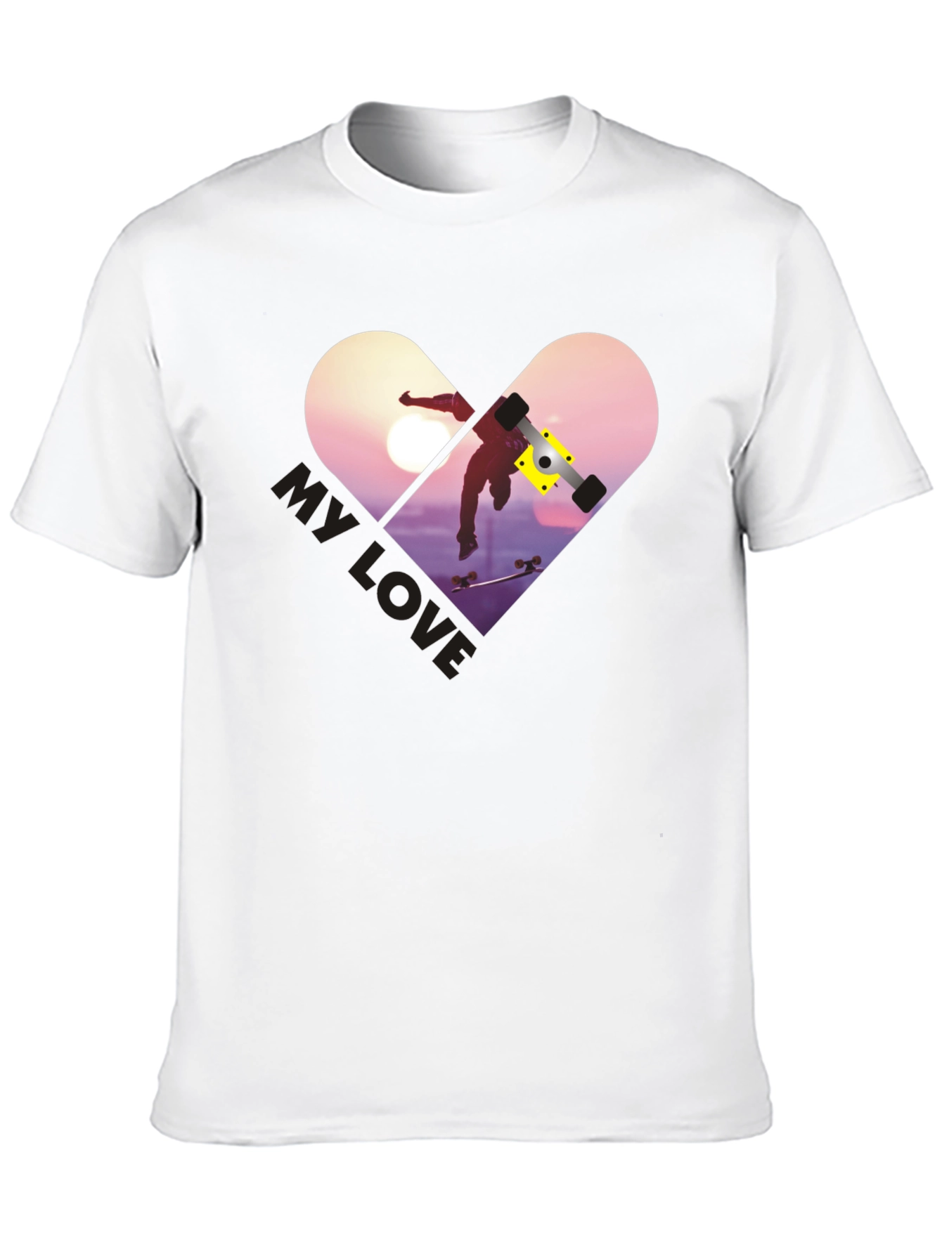 Skateboarding My Love T-Shirt - Stylish Graphic Tee