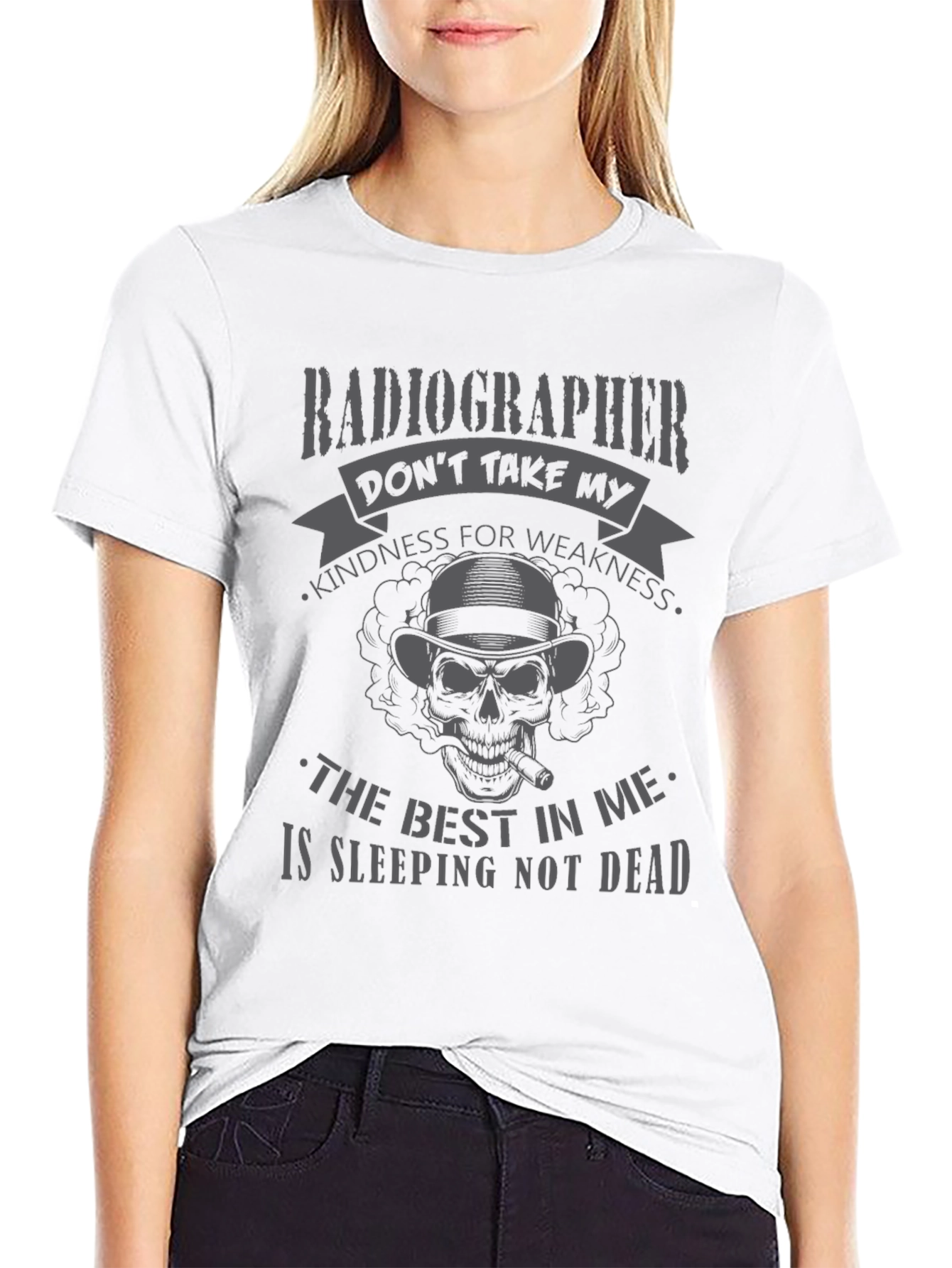 Radiographer Skeleton Graphic T-Shirt