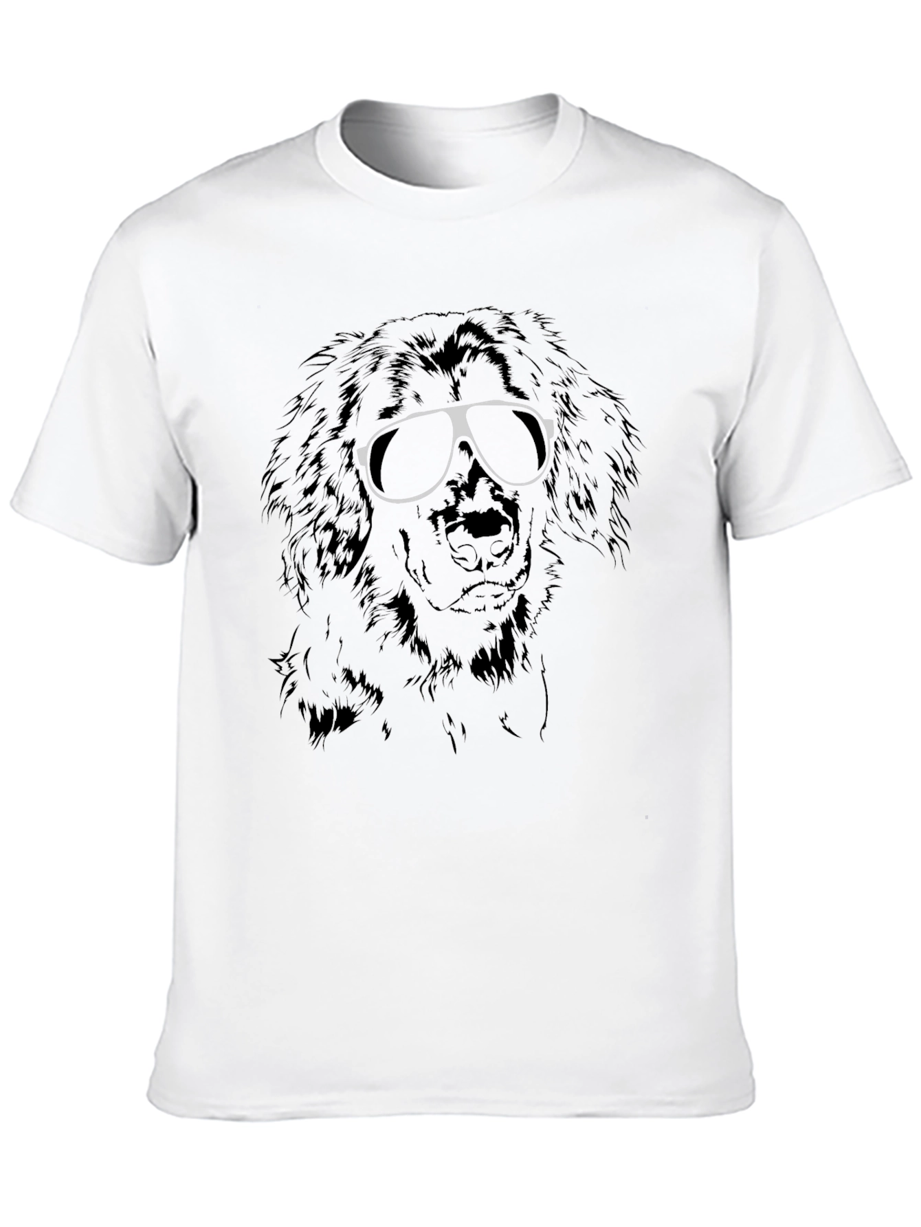 Cool Dog Graphic Tee - Black