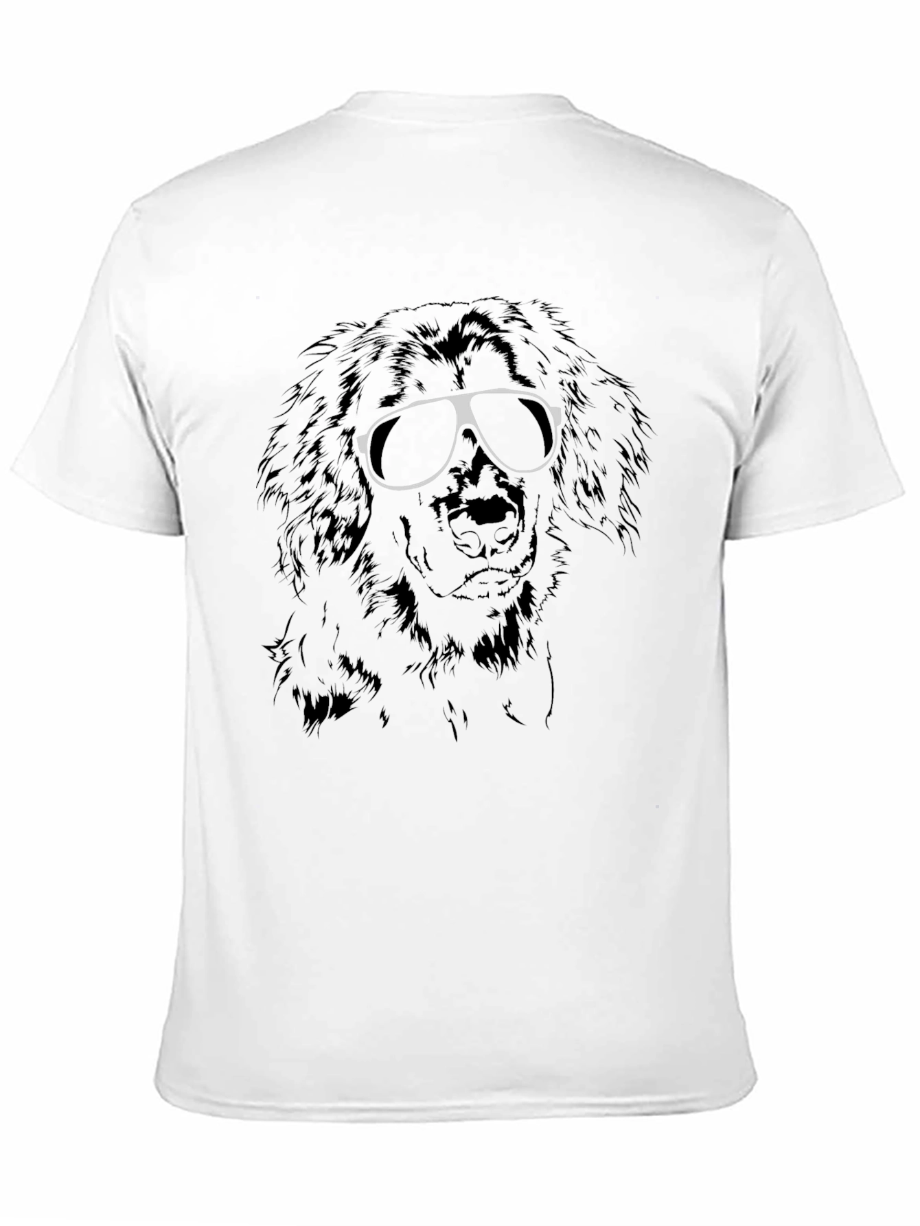 Cool Dog Graphic Tee - Black