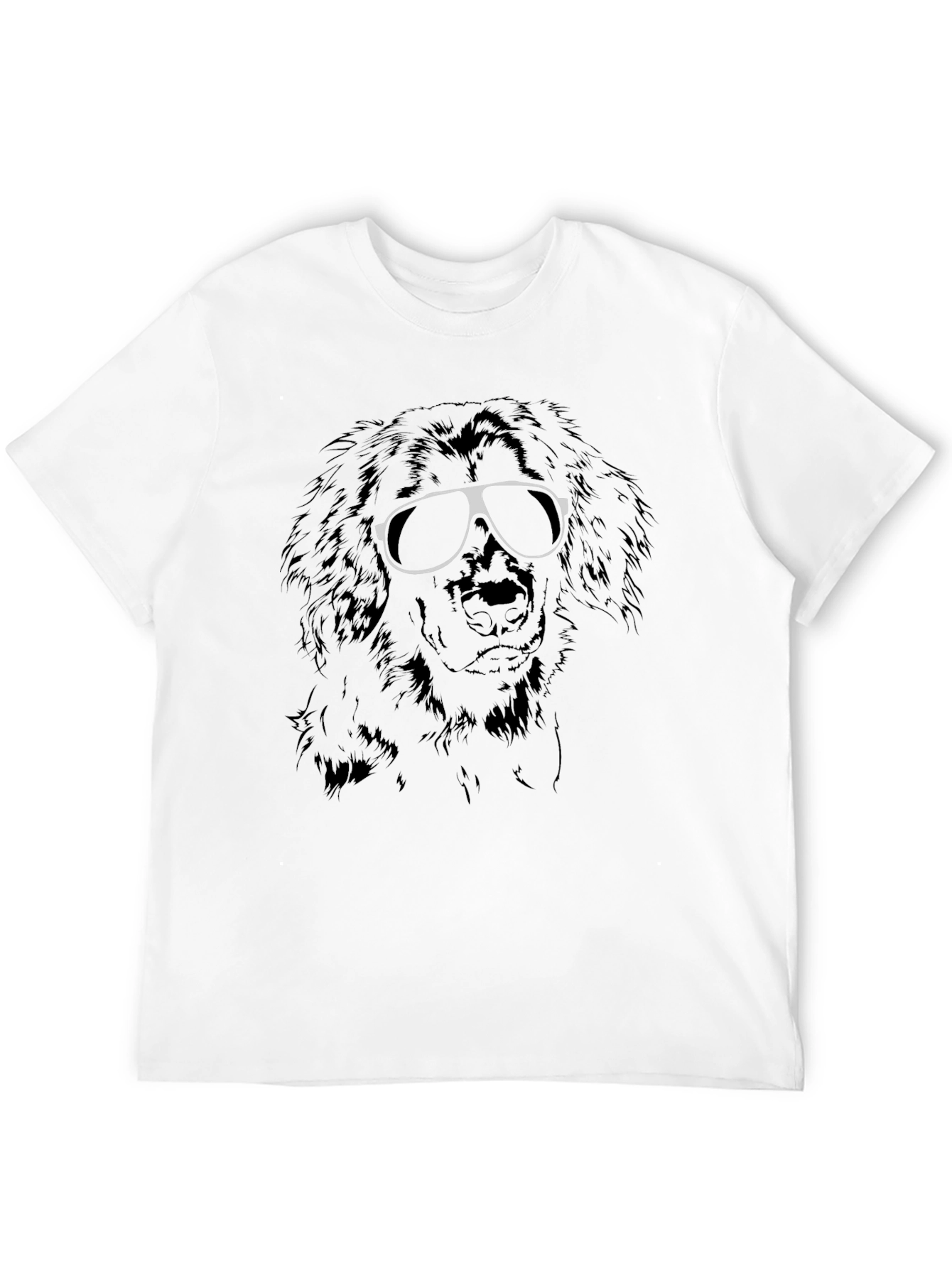 Cool Dog Graphic Tee - Black