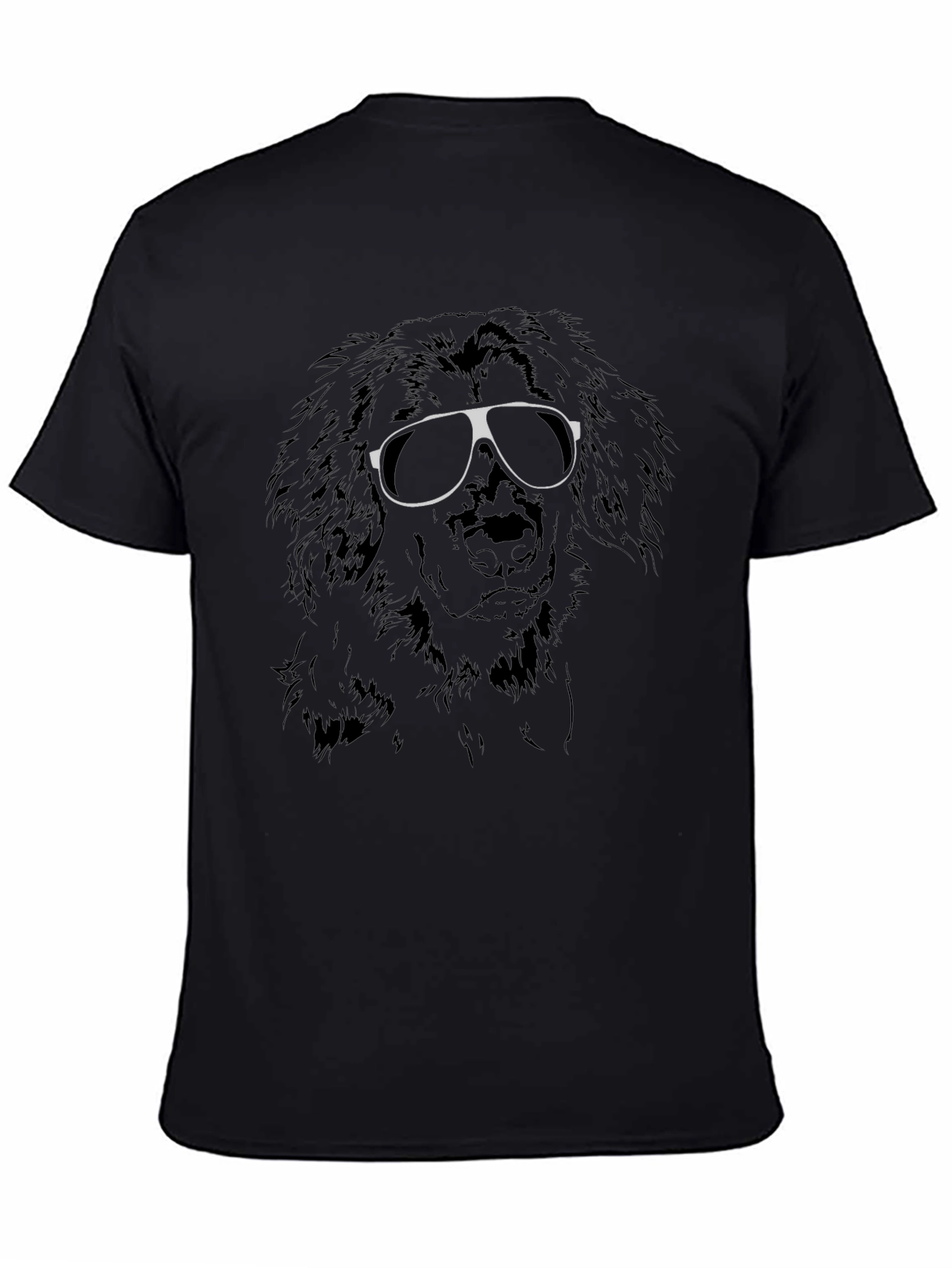 Cool Dog Graphic Tee - Black