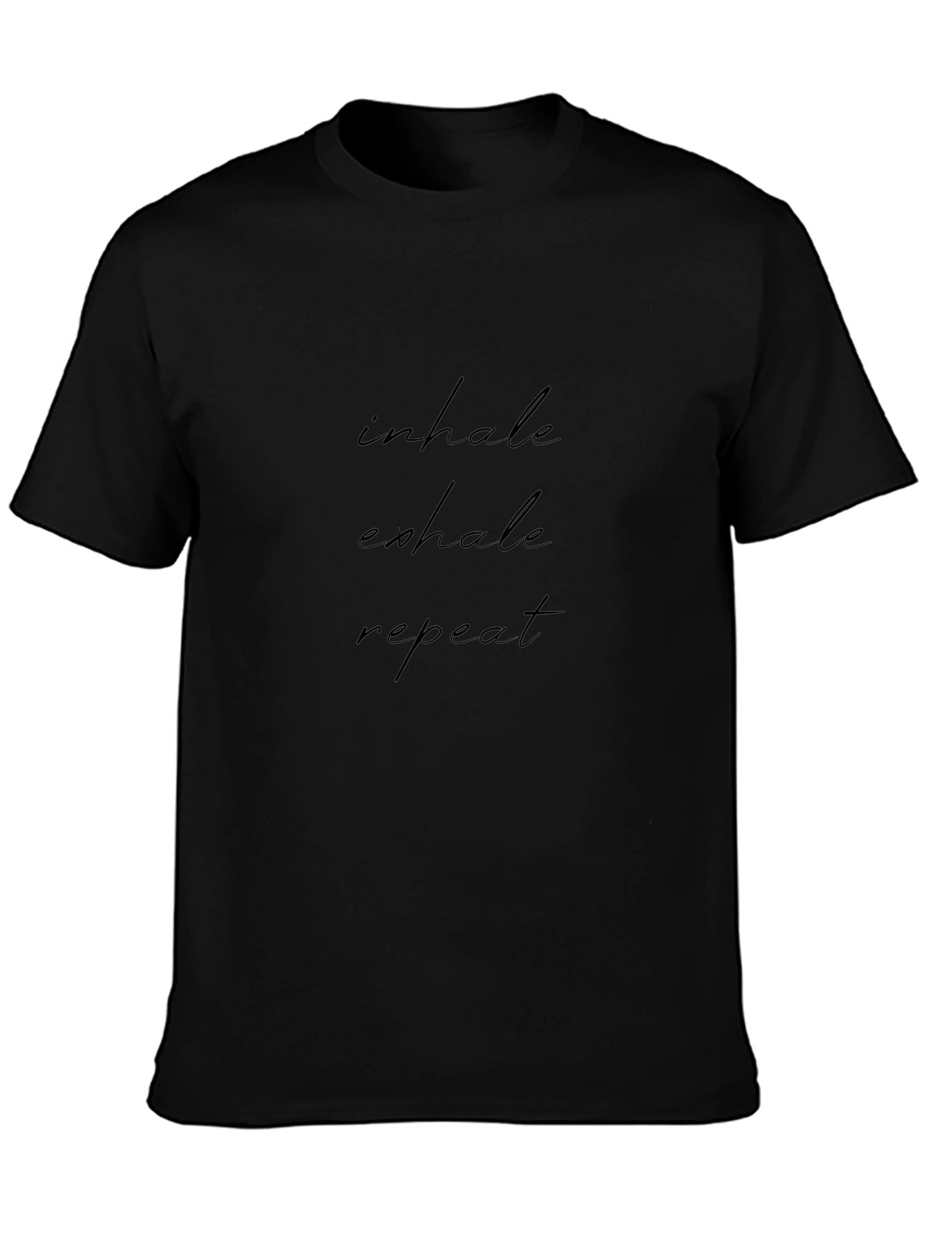 Inhale Exhale Repeat T-Shirt - Black