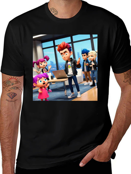 Cartoon Crew Black T-Shirt
