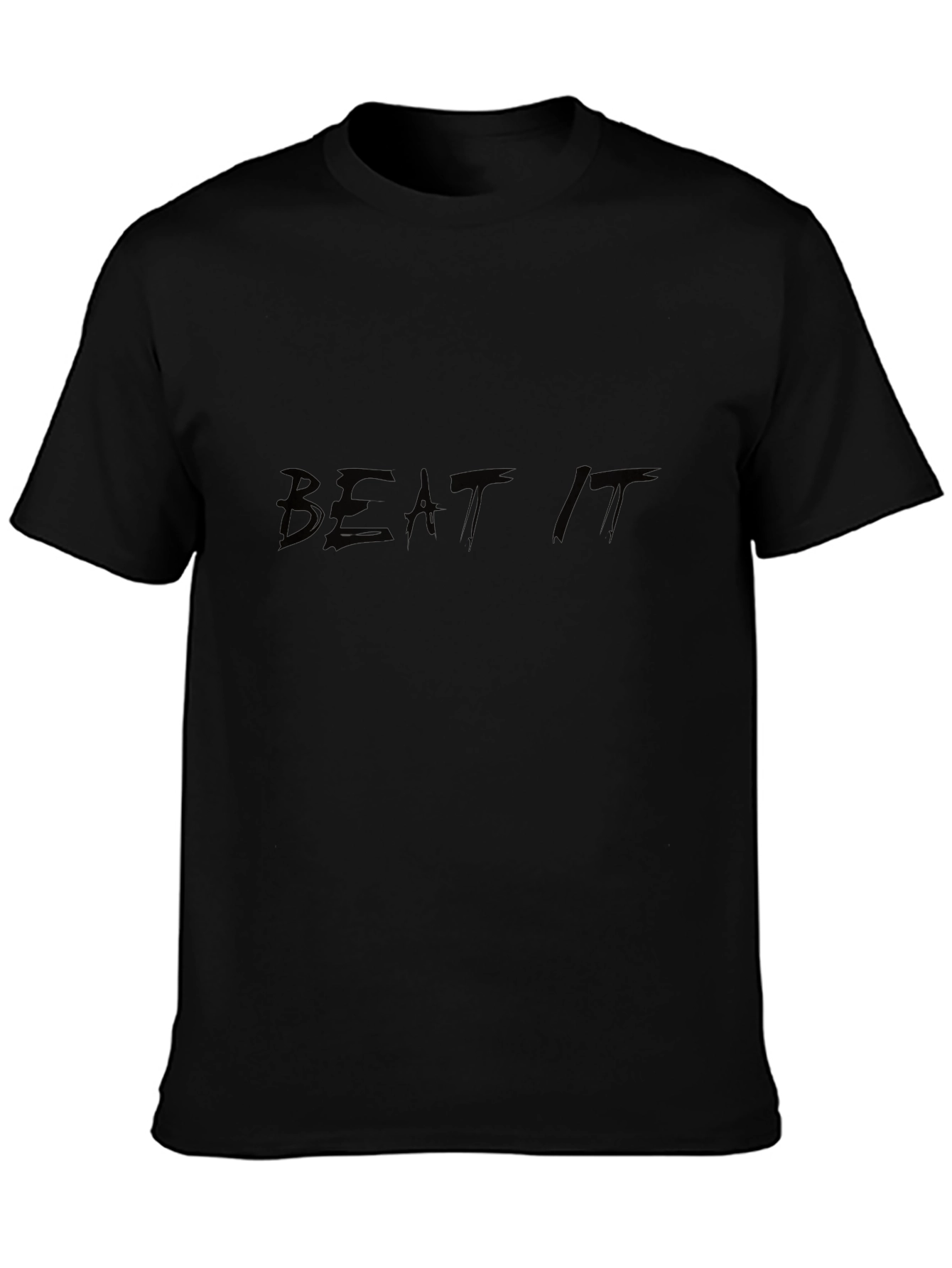 Mens Black Beat It Graphic T-Shirt