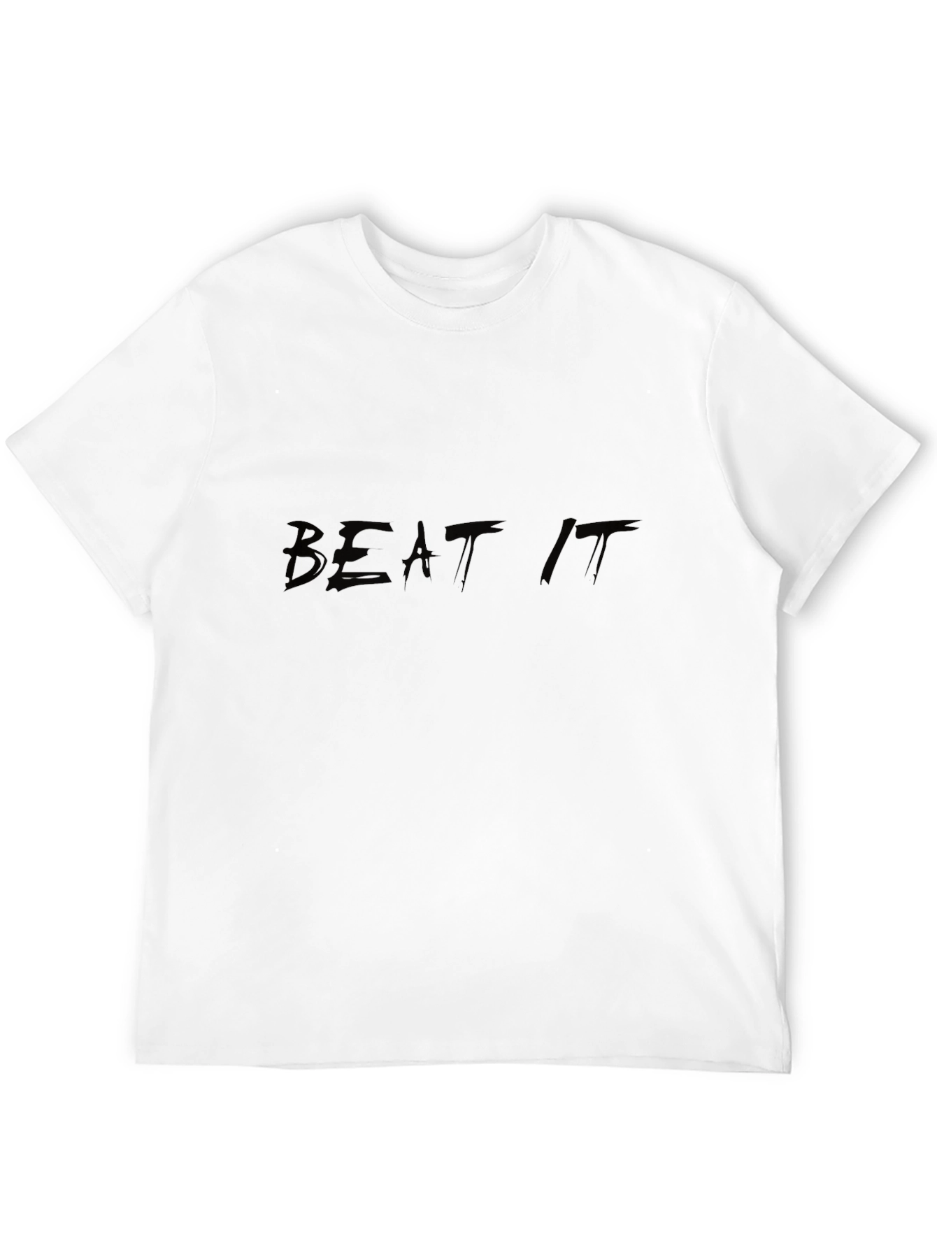Mens Black Beat It Graphic T-Shirt