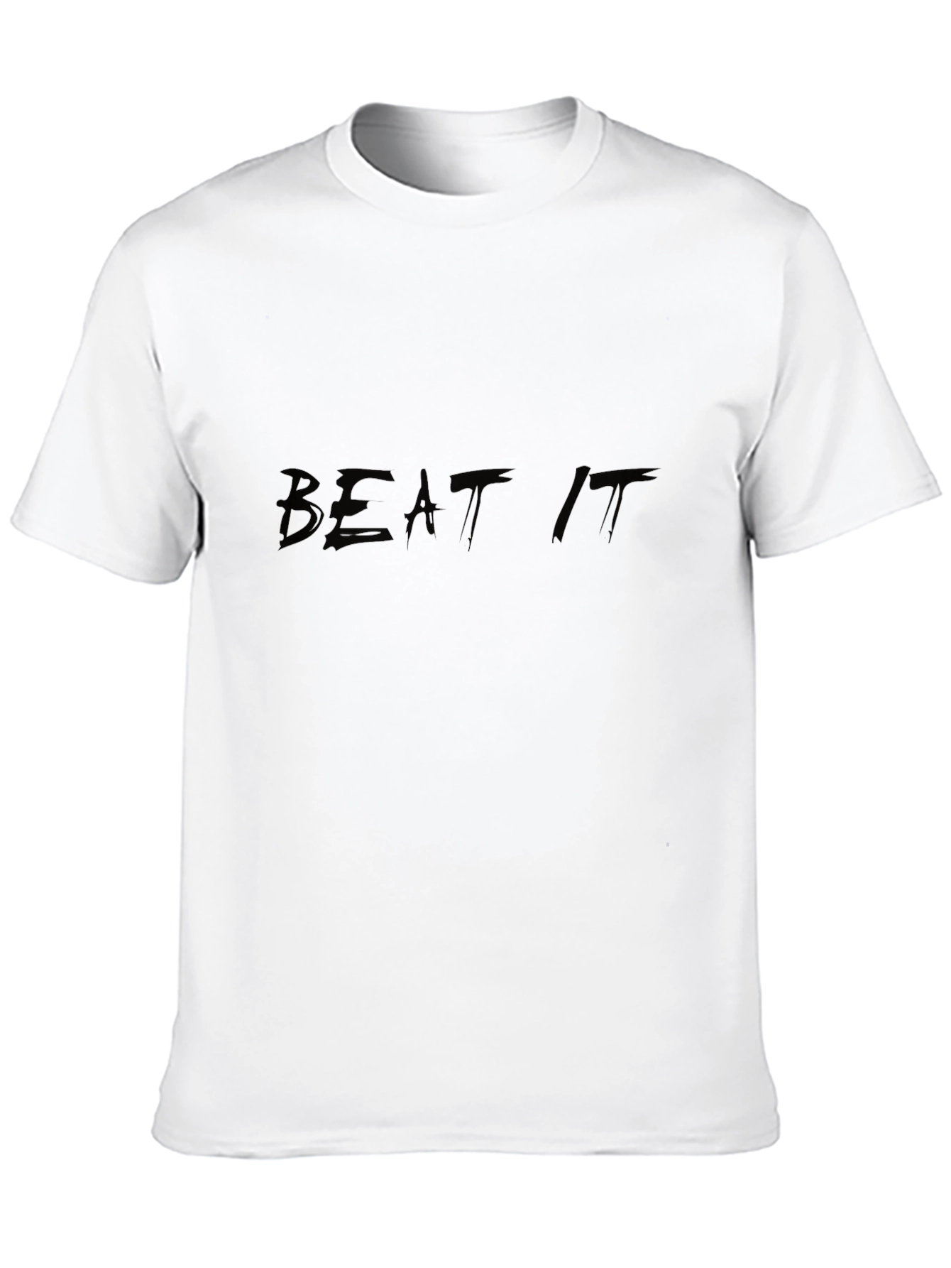 Mens Black Beat It Graphic T-Shirt