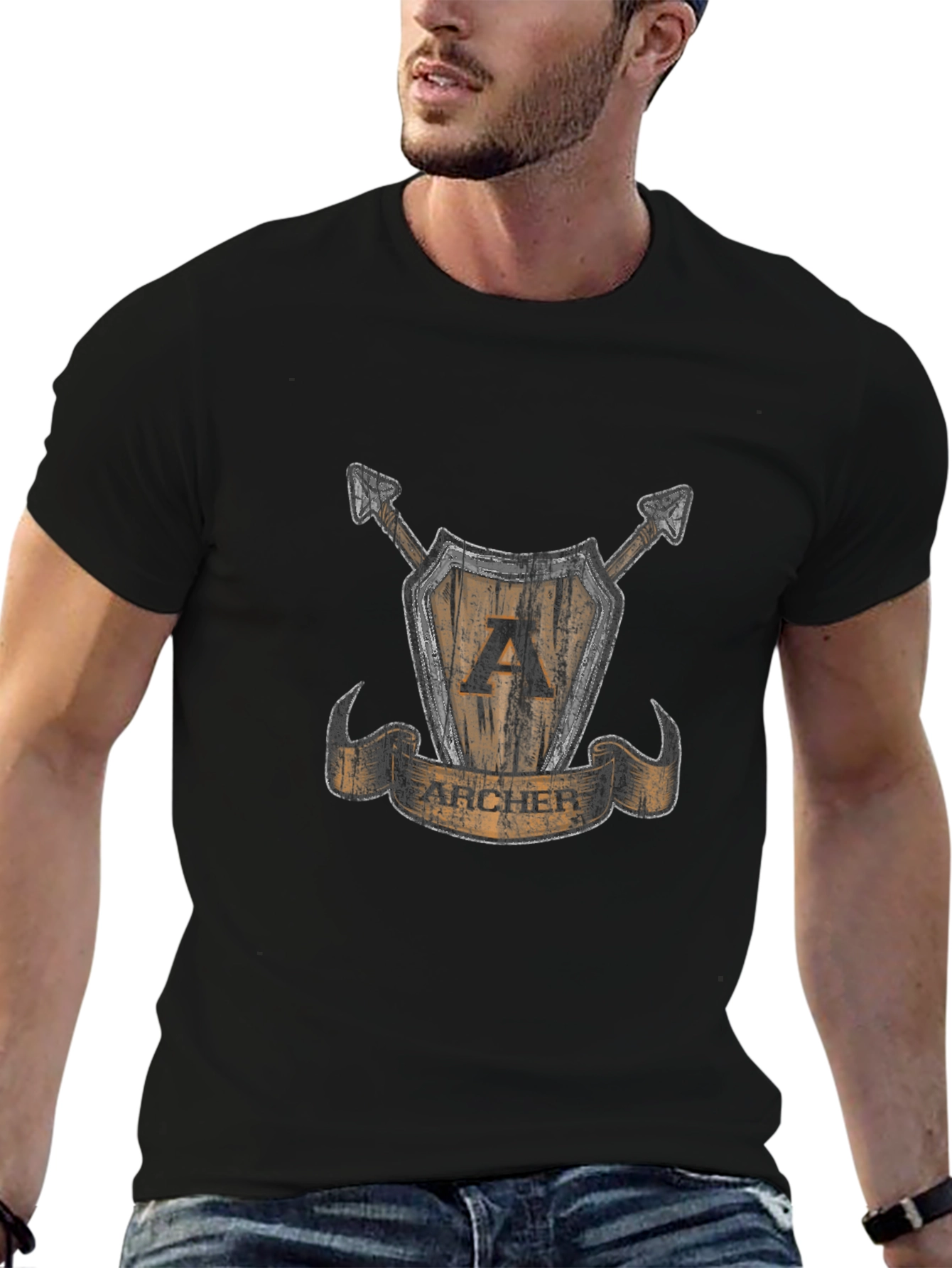Archer Graphic Tee - Medieval Design