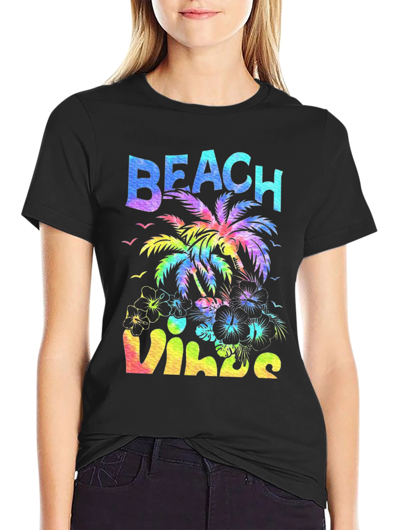 Beach Vibes T-Shirt - Tropical Graphic Tee